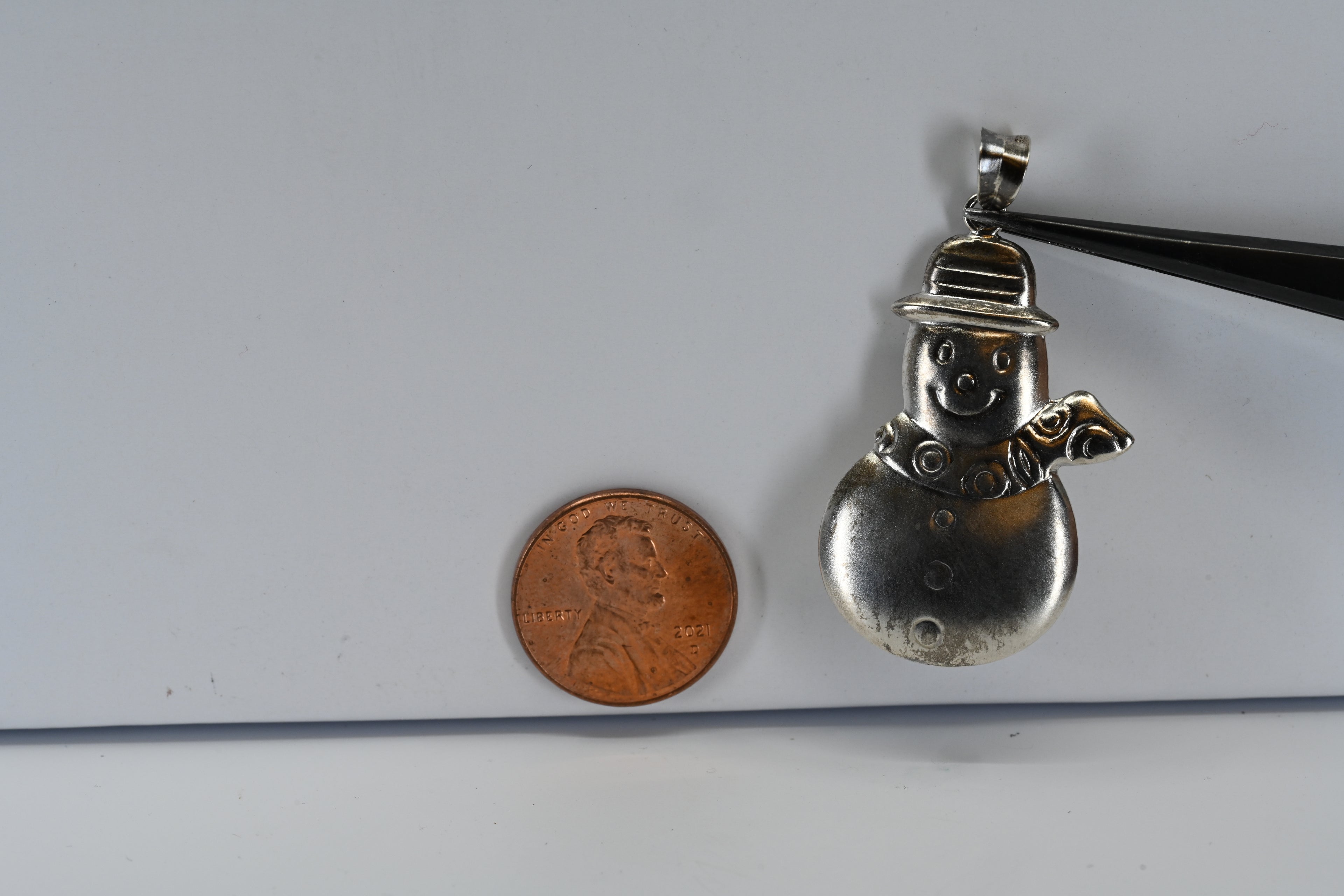 Sterling Silver Snowman Pendant