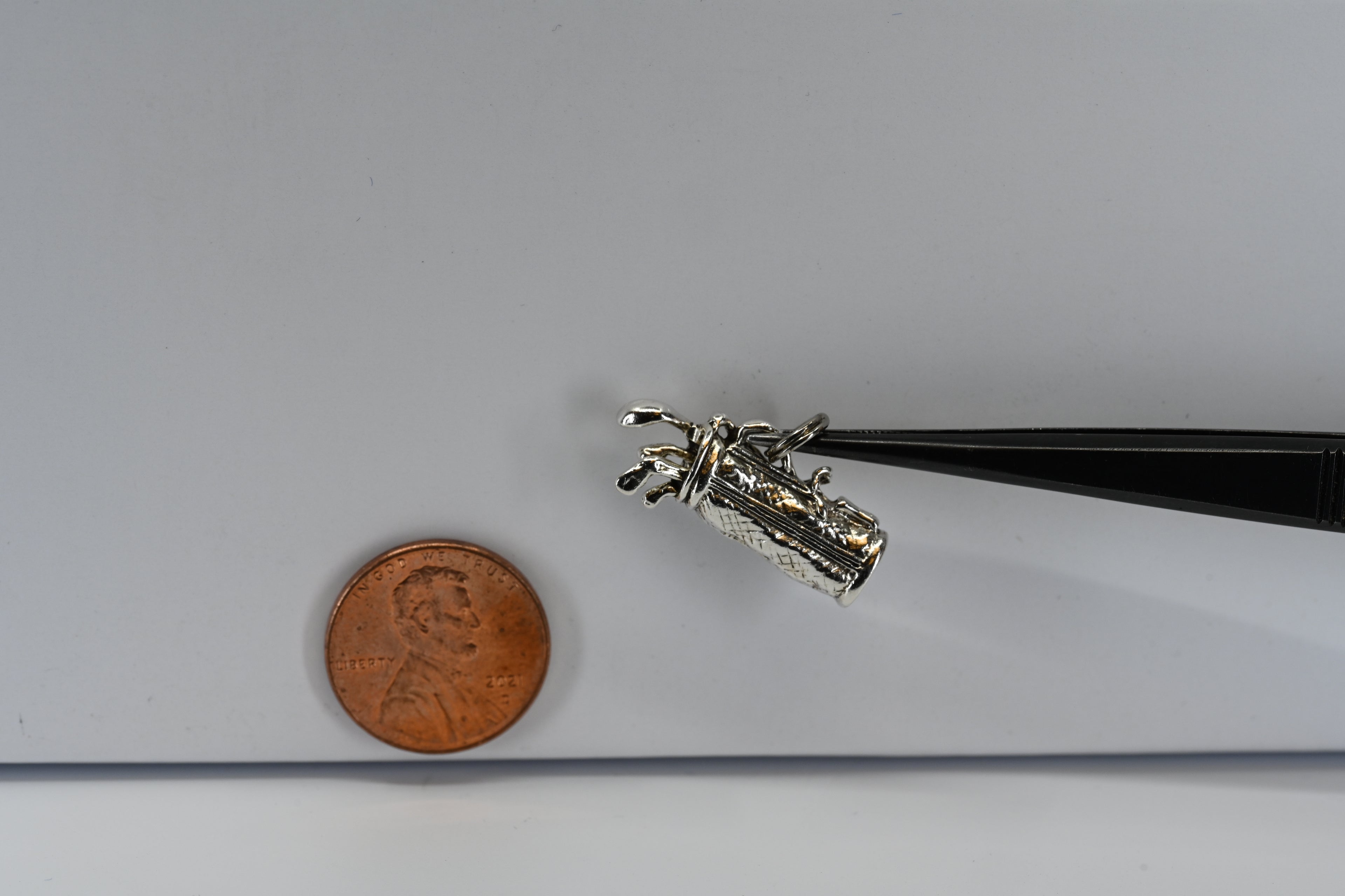 Sterling Silver Golf Bag Charm