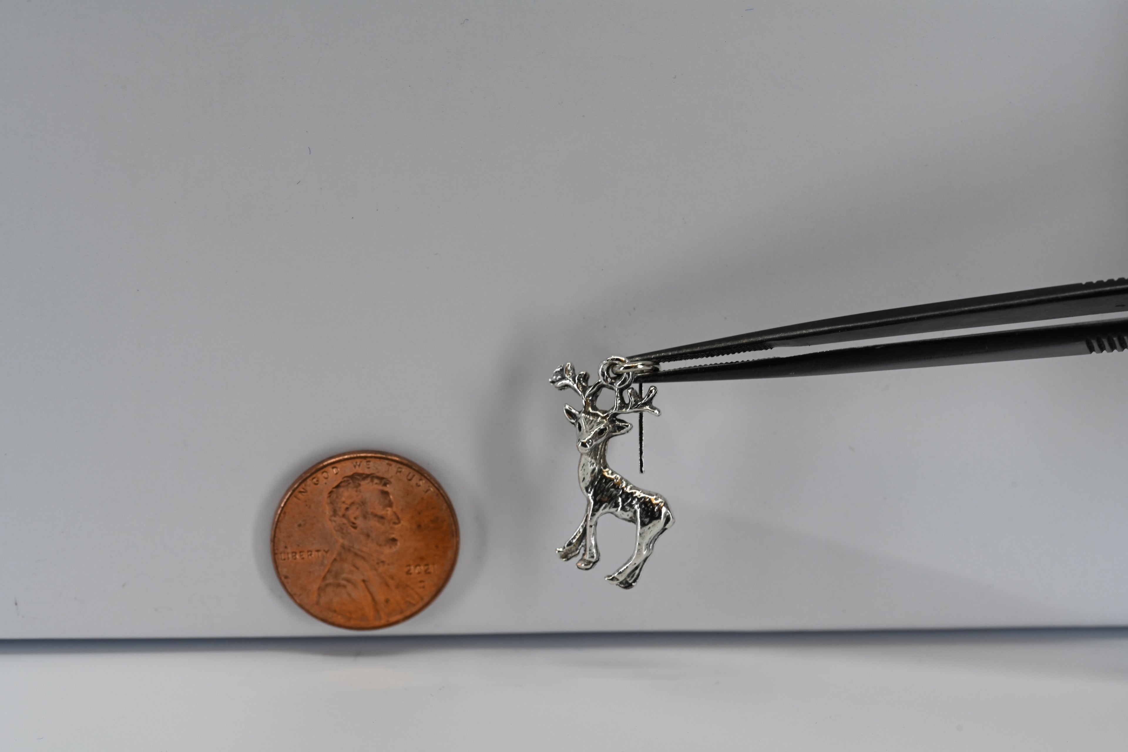 Sterling Silver Montana Deer Charm