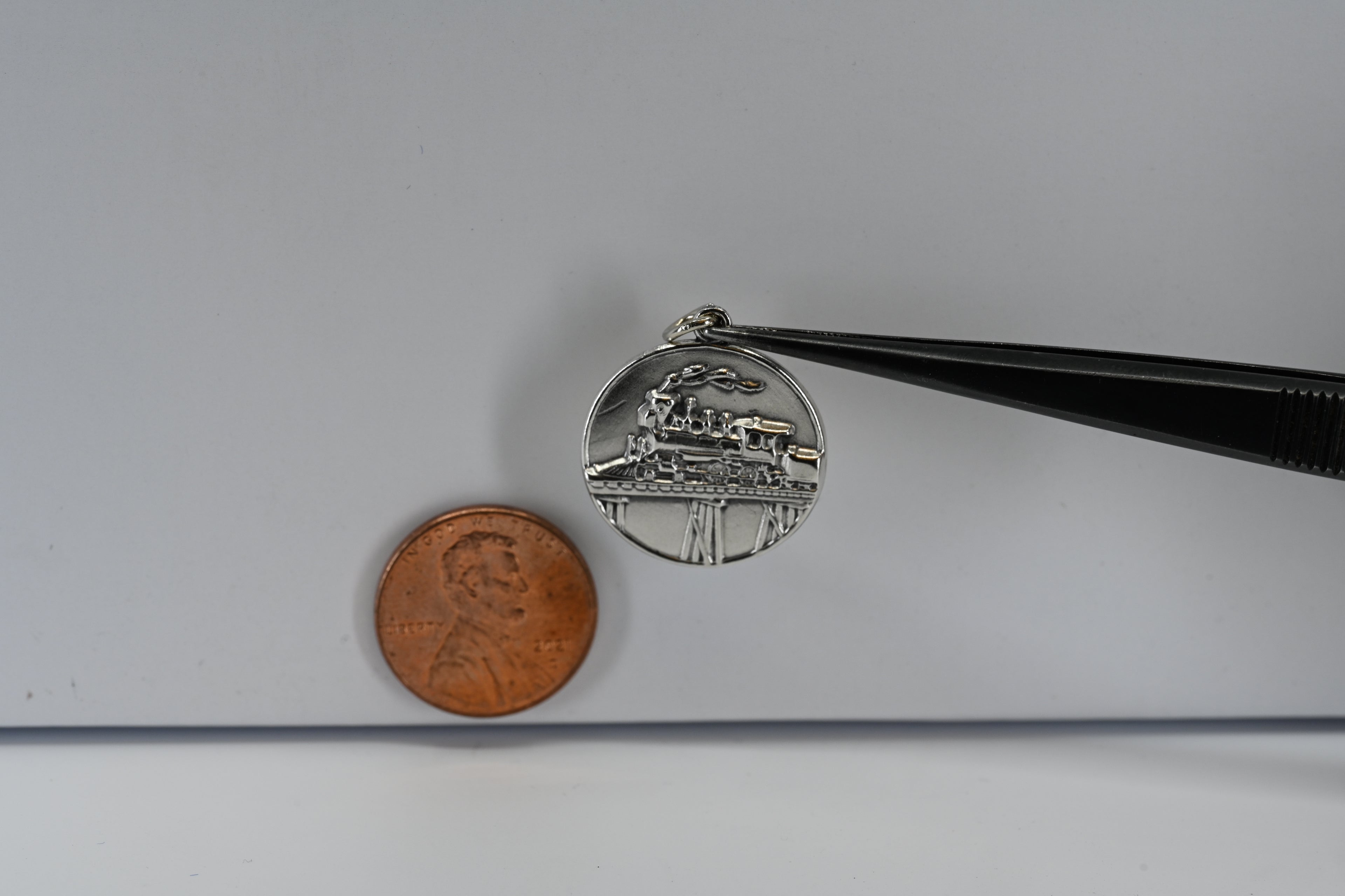 Sterling Silver Train Charm