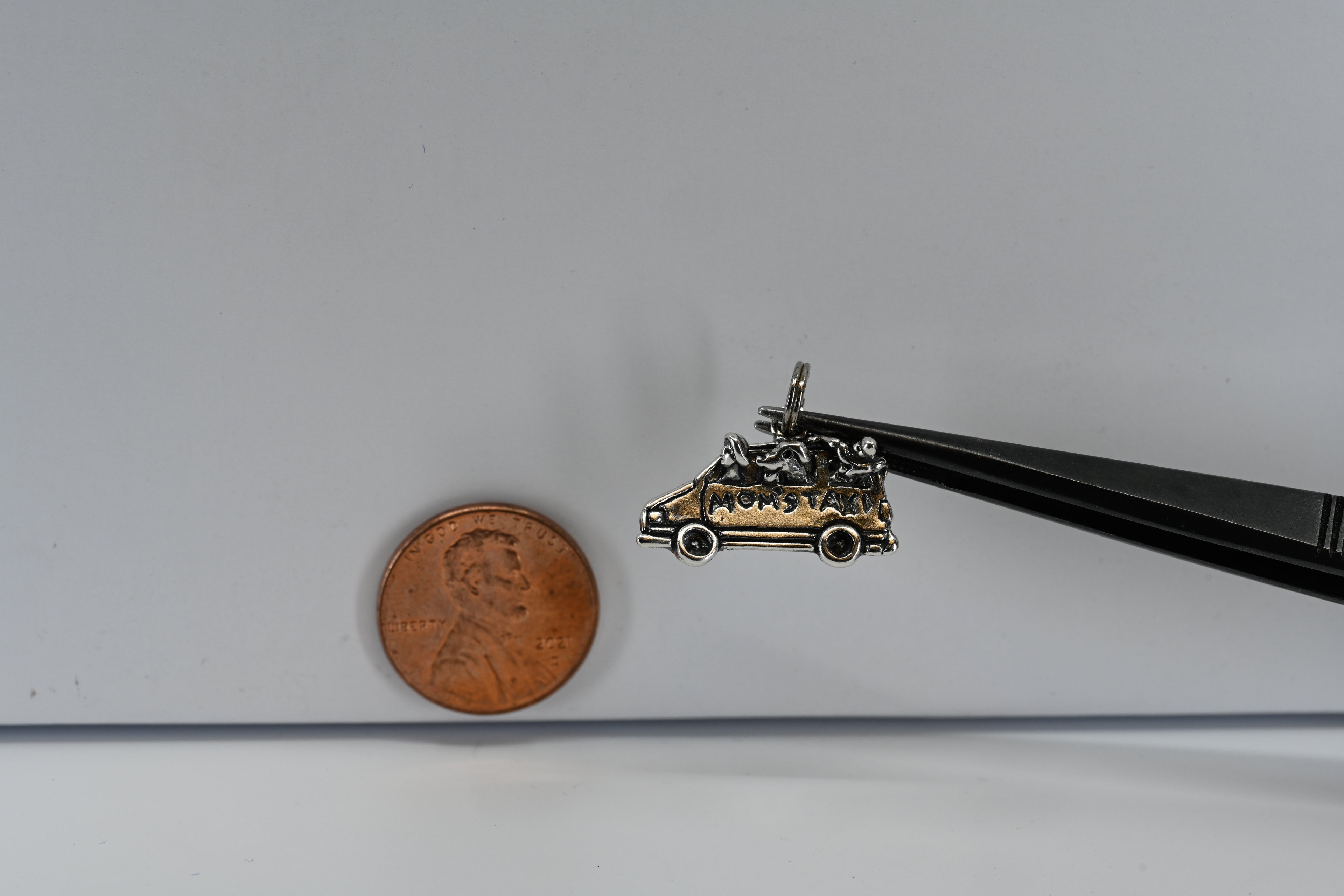 Sterling Silver Mom's Taxi Charm