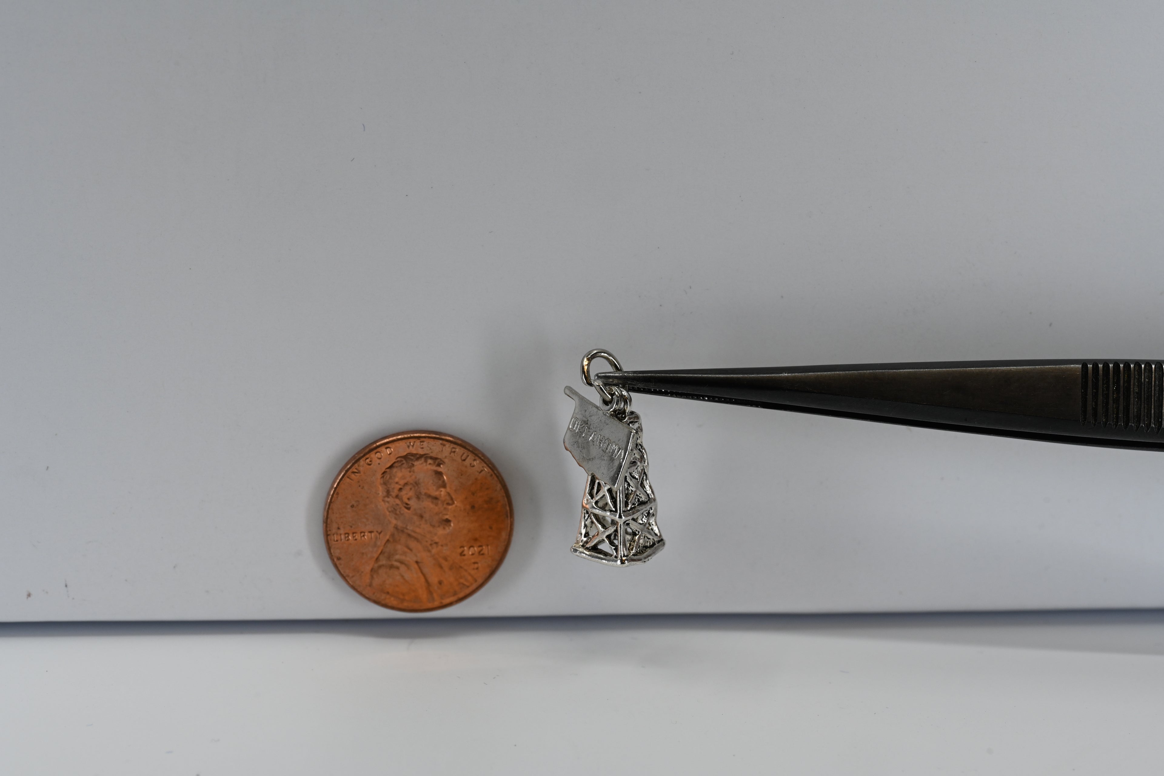 Sterling Silver Oklahoma Oil Field Charm