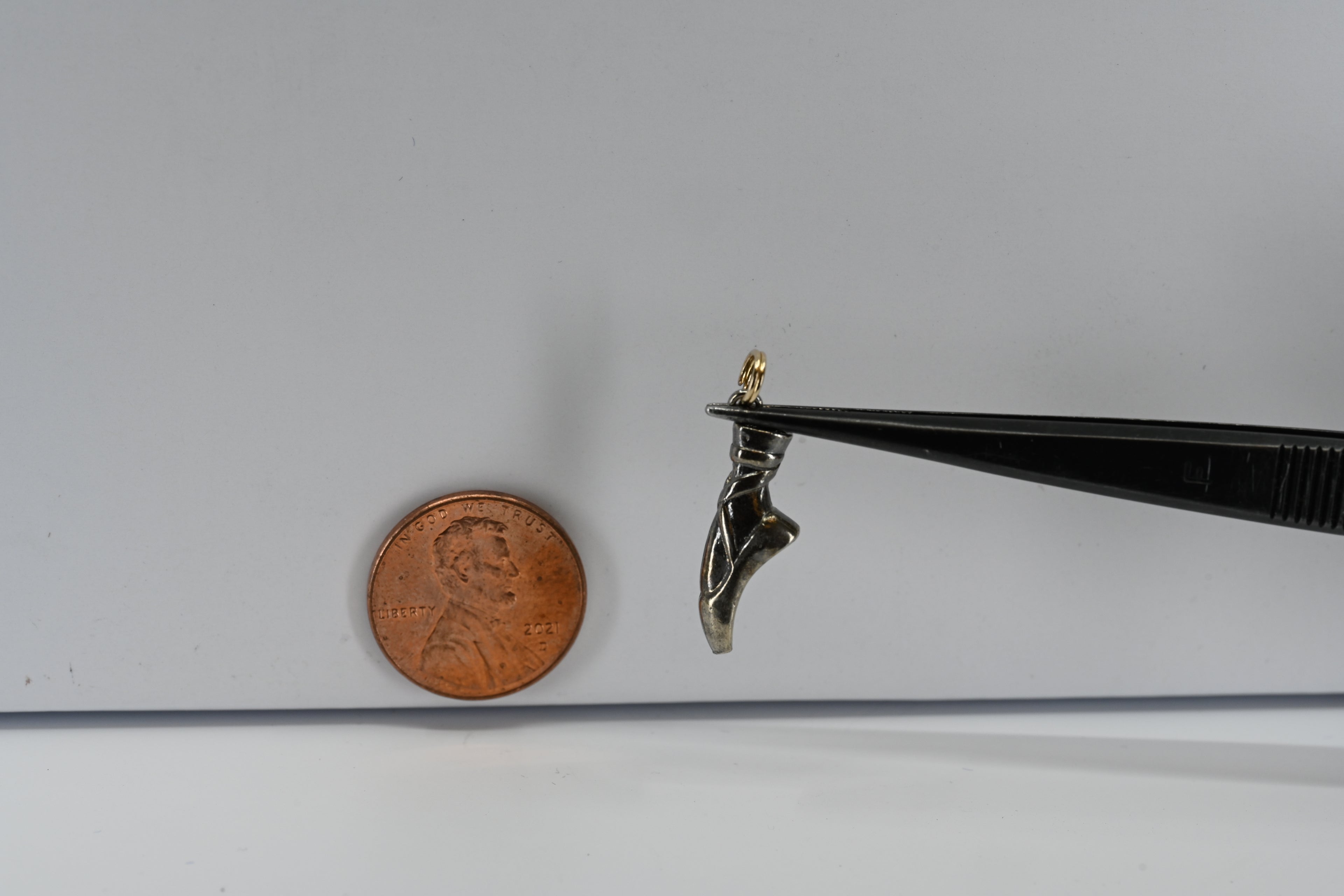Sterling Silver Ballet Shoe Charm