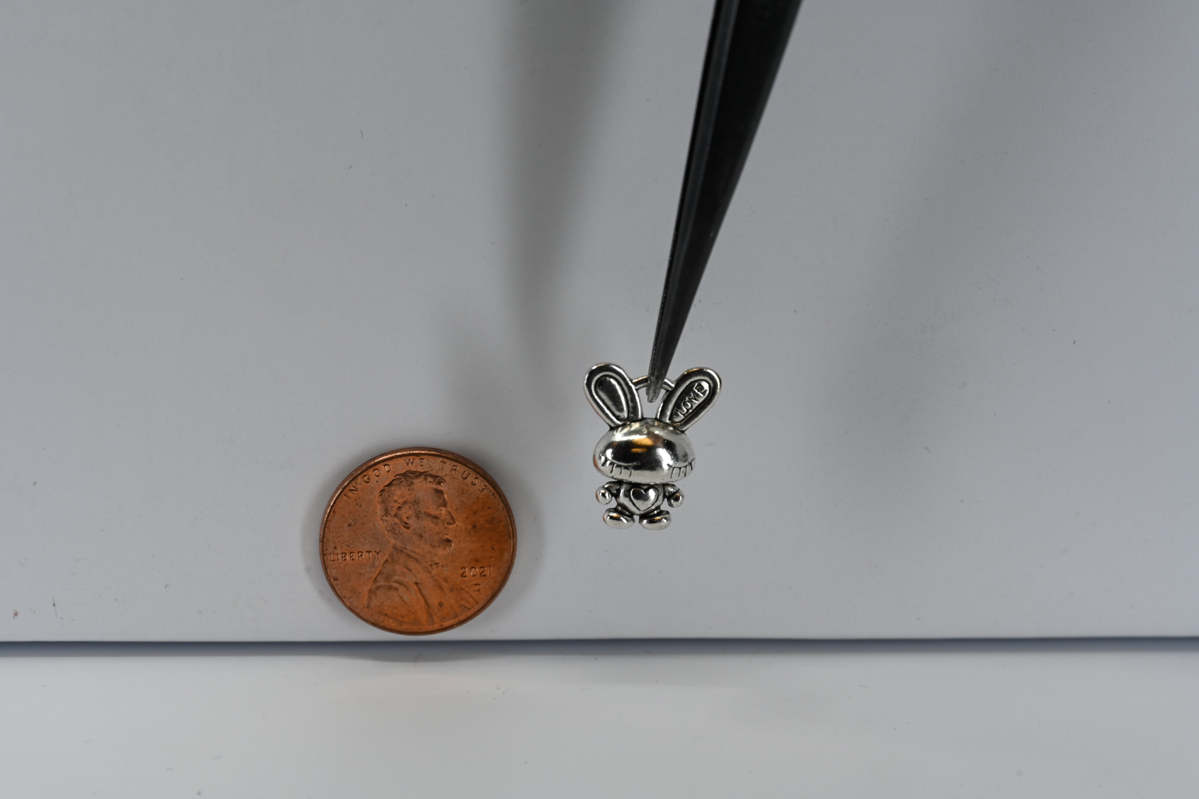 Sterling Silver Love Bunny Charm
