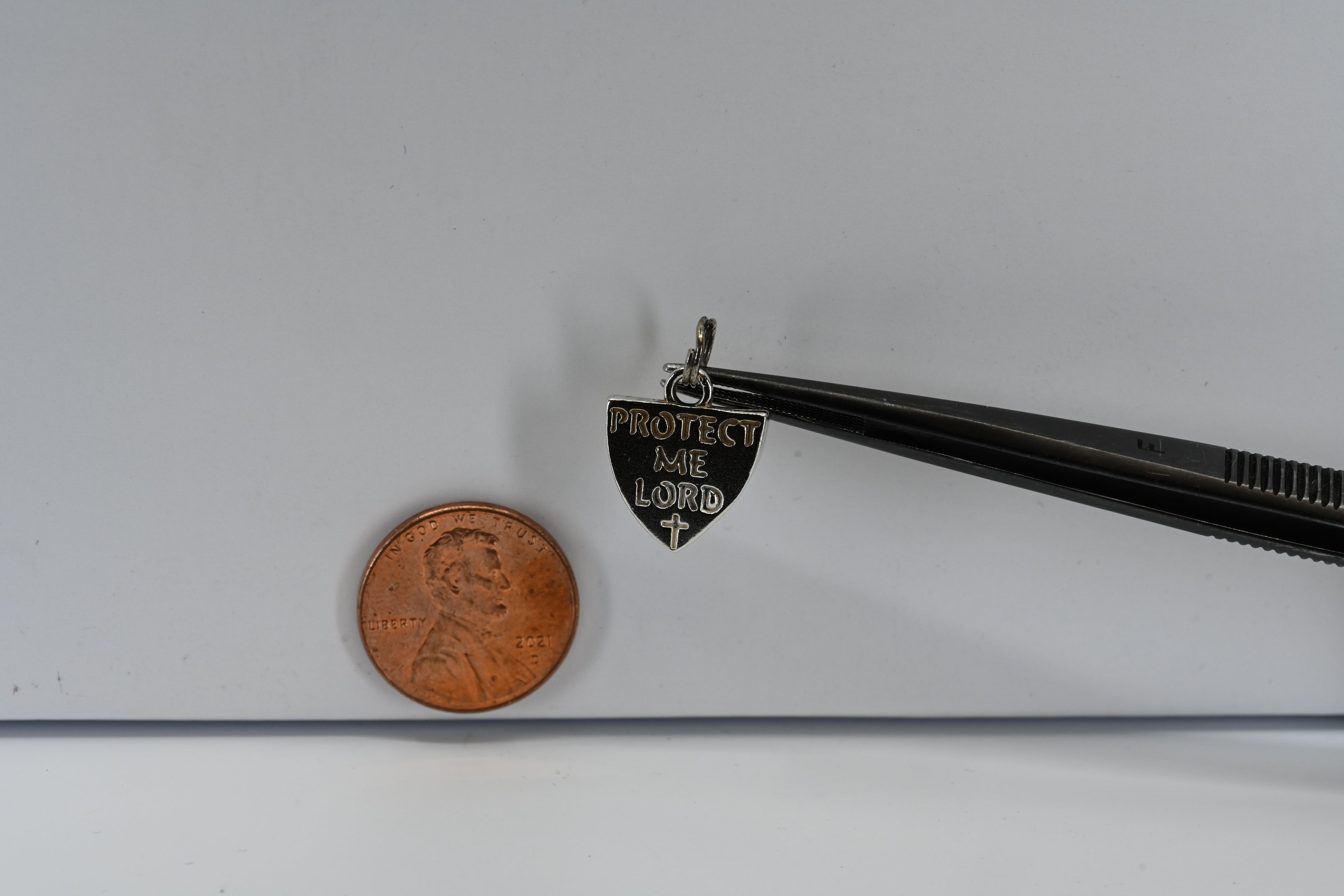 Sterling Silver Protect Me Lord Charm