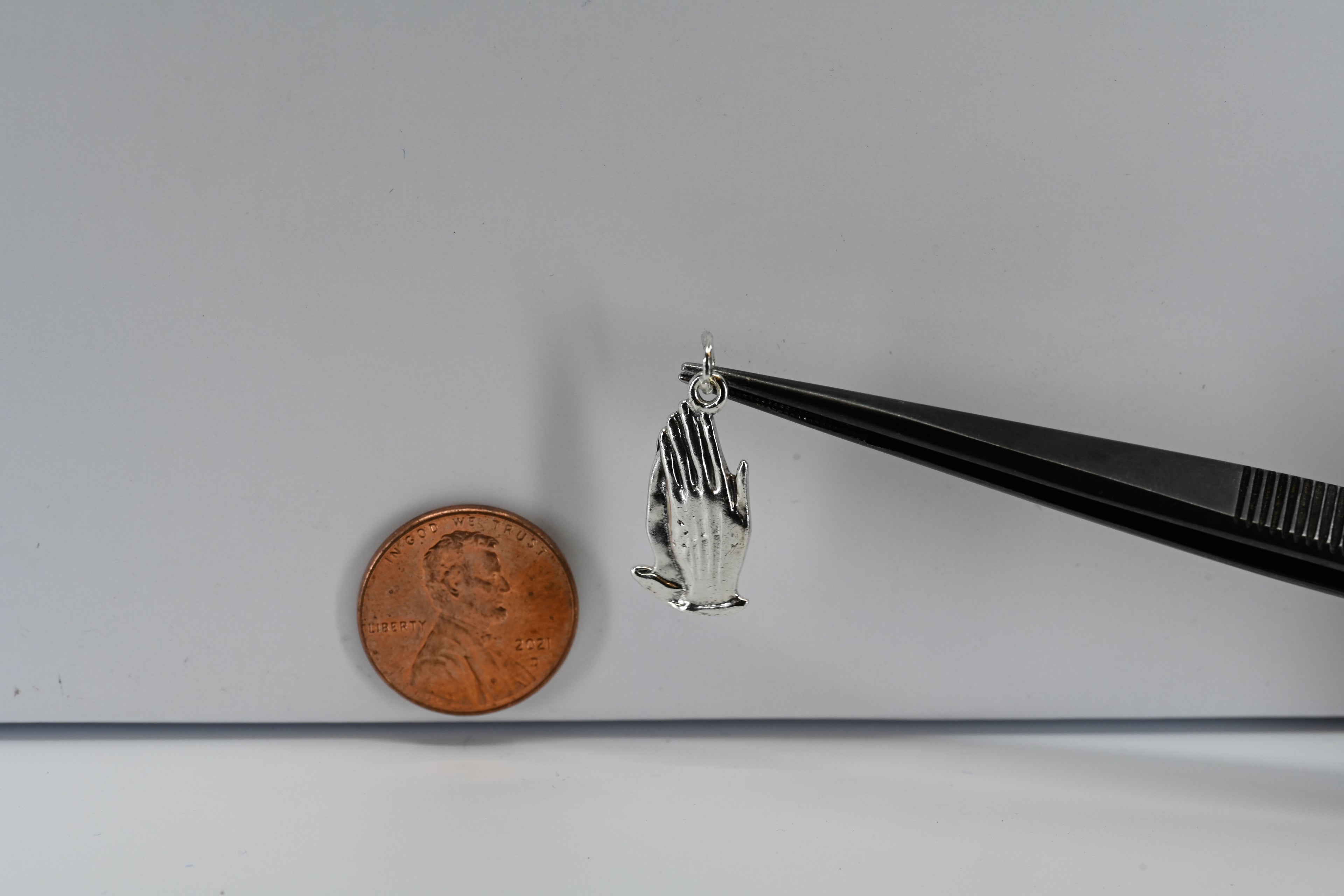 Sterling Silver Praying Hands Charm