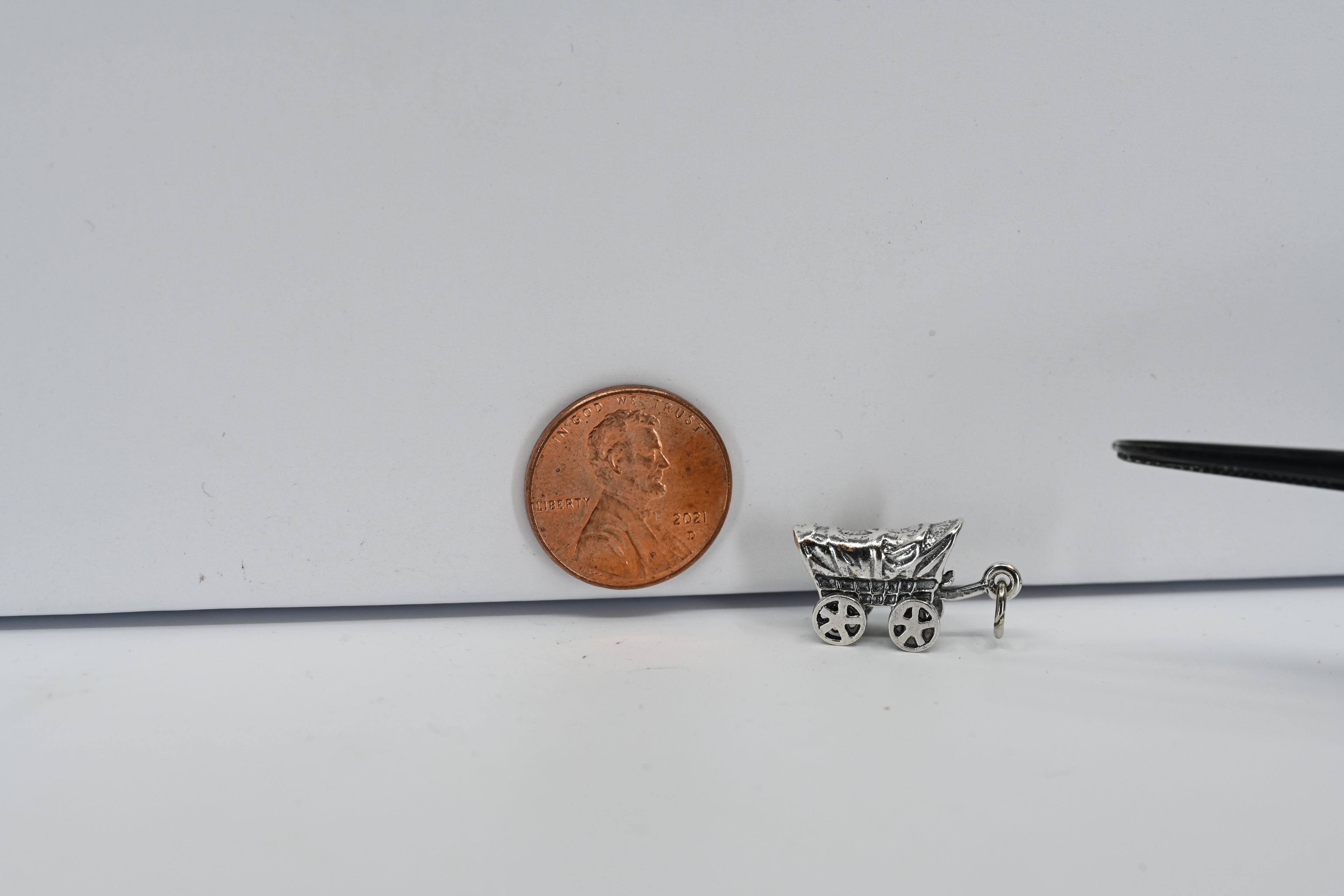 Sterling Silver Wagon Charm