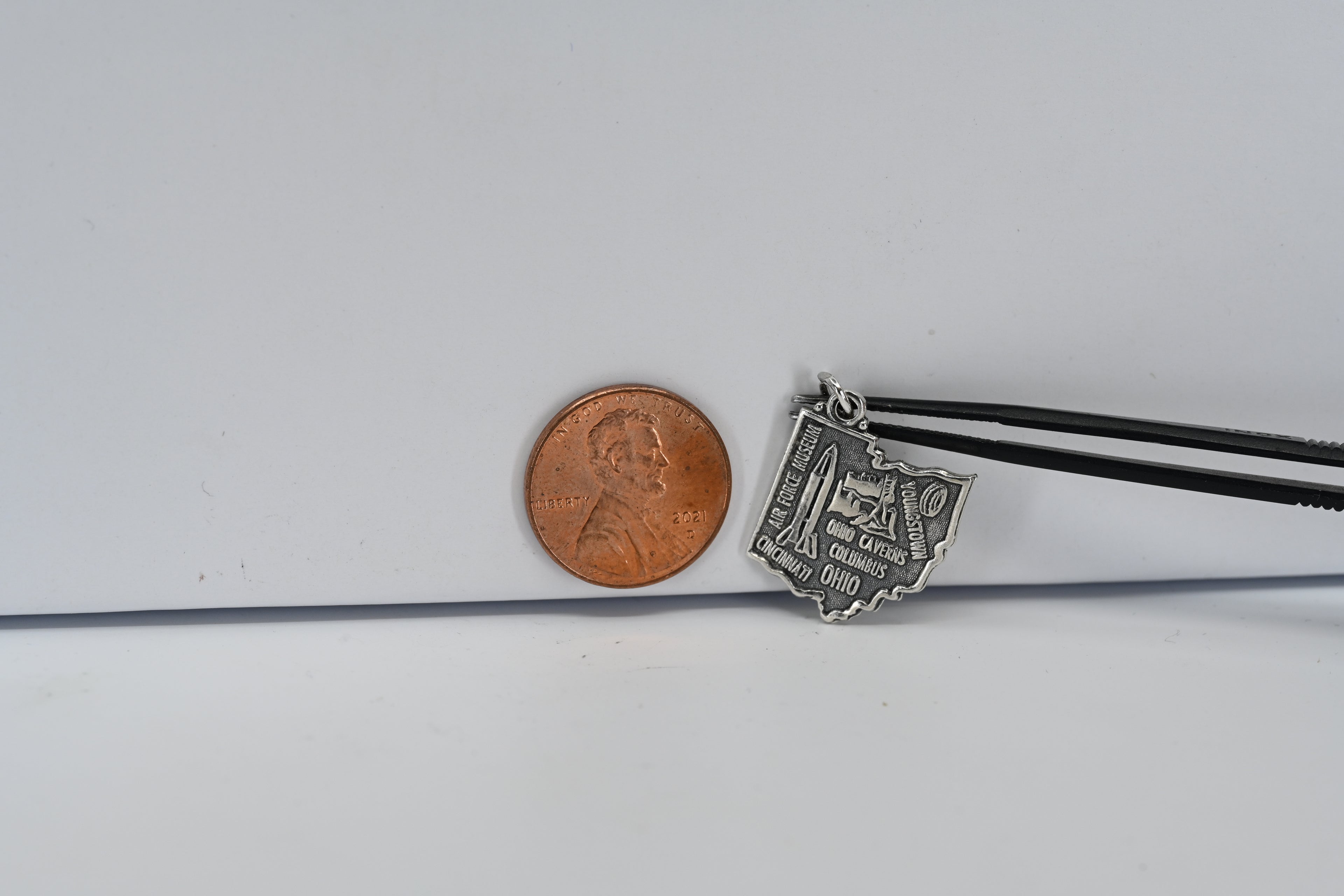 Sterling Silver Ohio State Charm