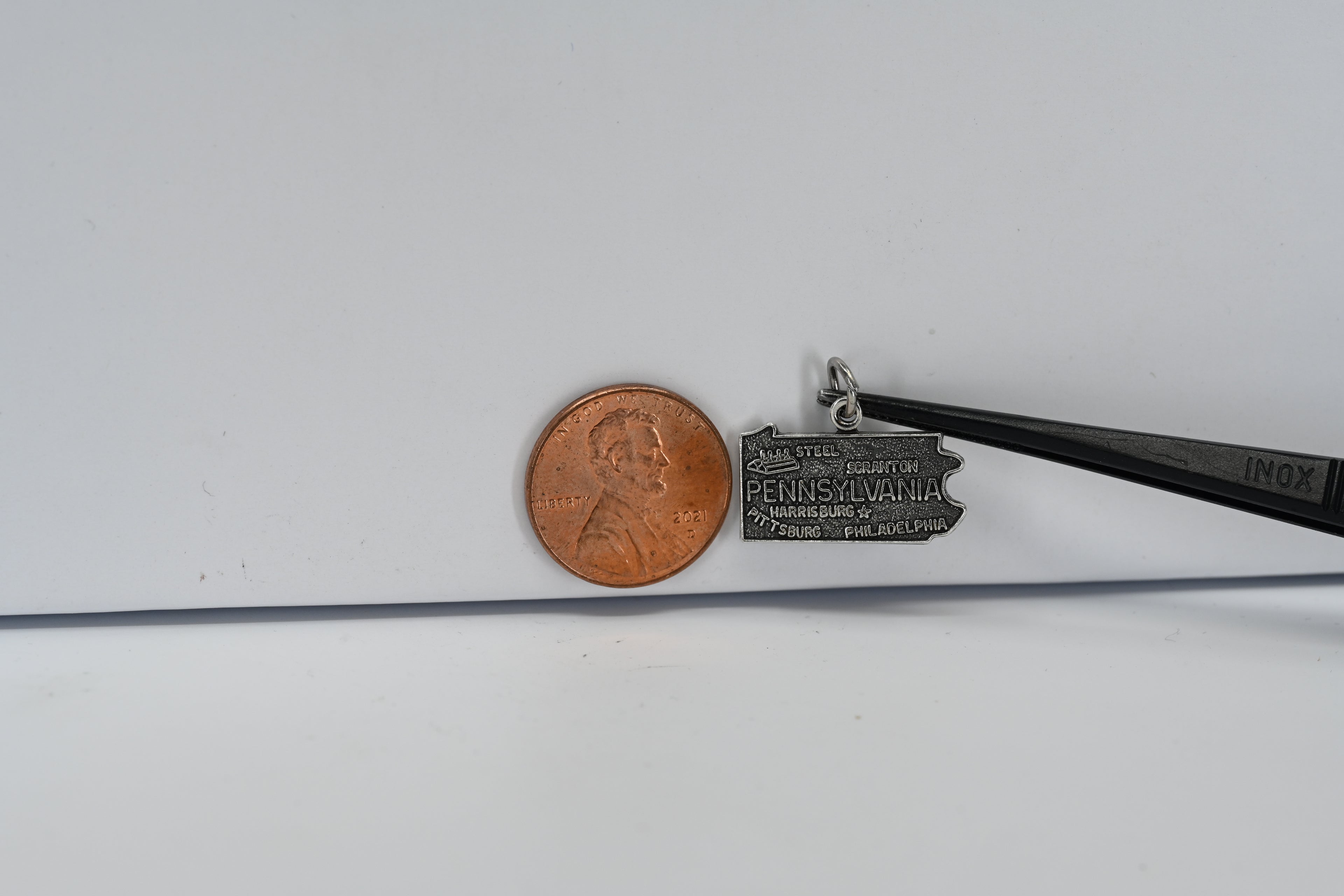 Sterling Silver Pennsylvania State Charm