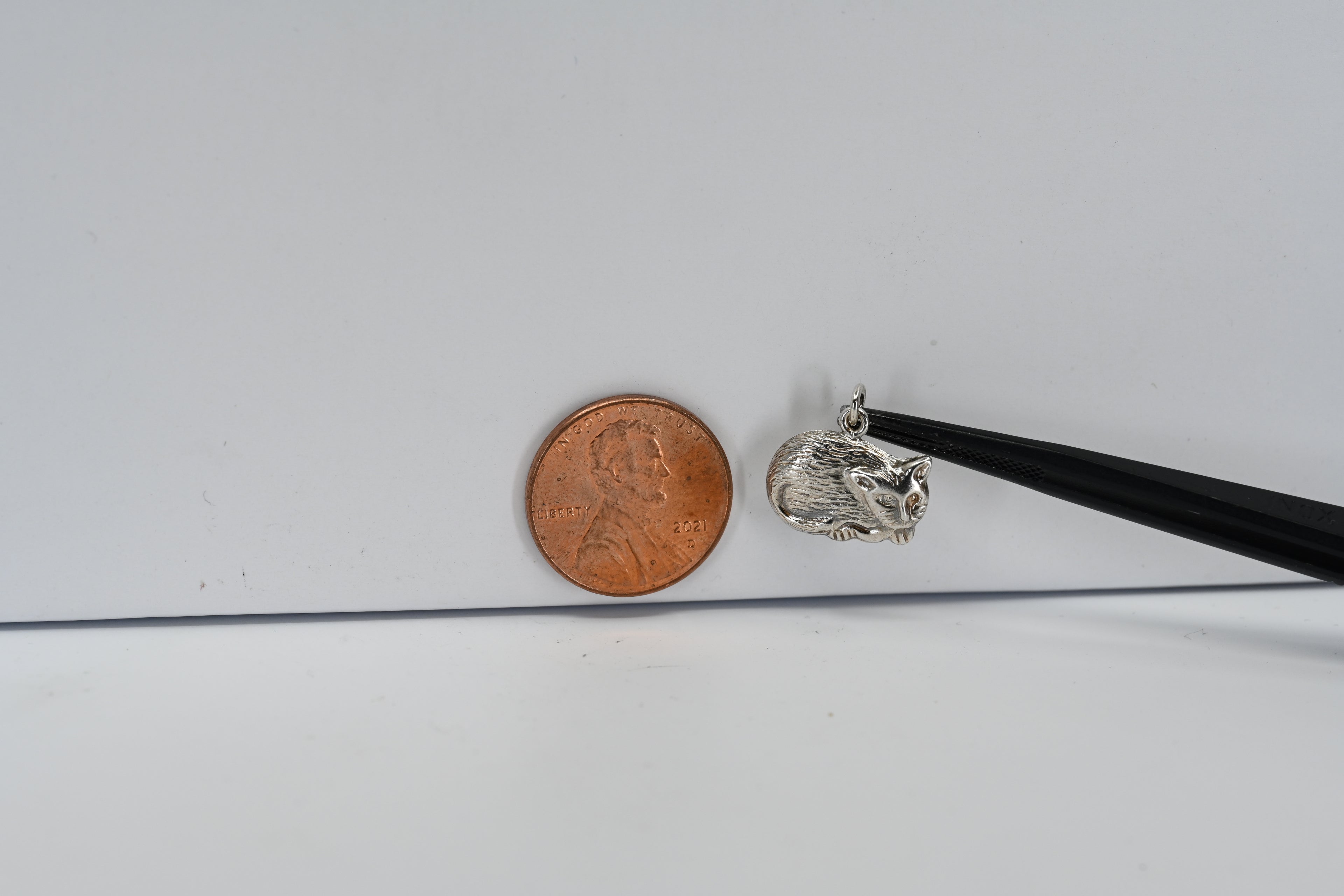 Sterling Silver Cat Charm