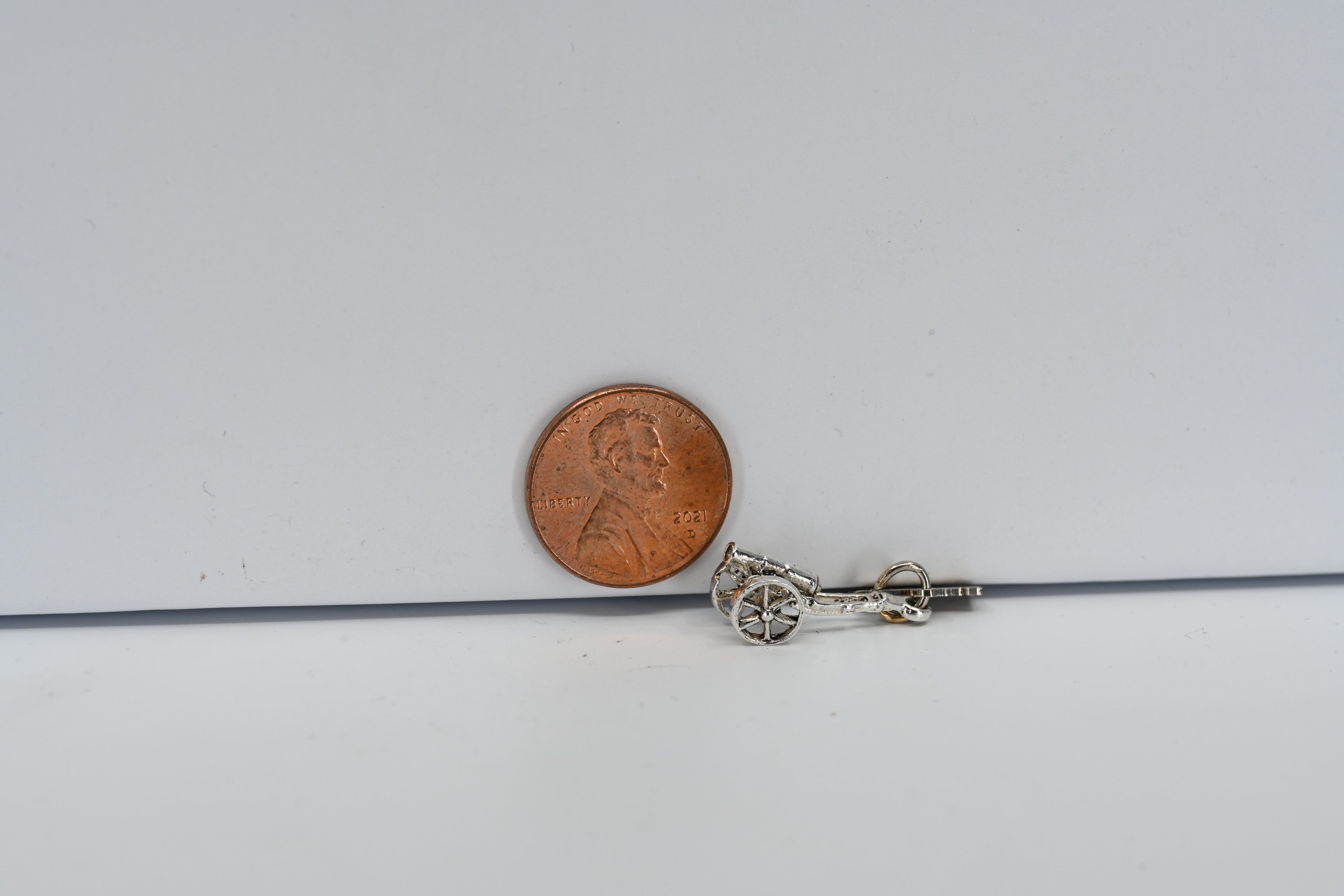 Sterling Silver Cannon Charm