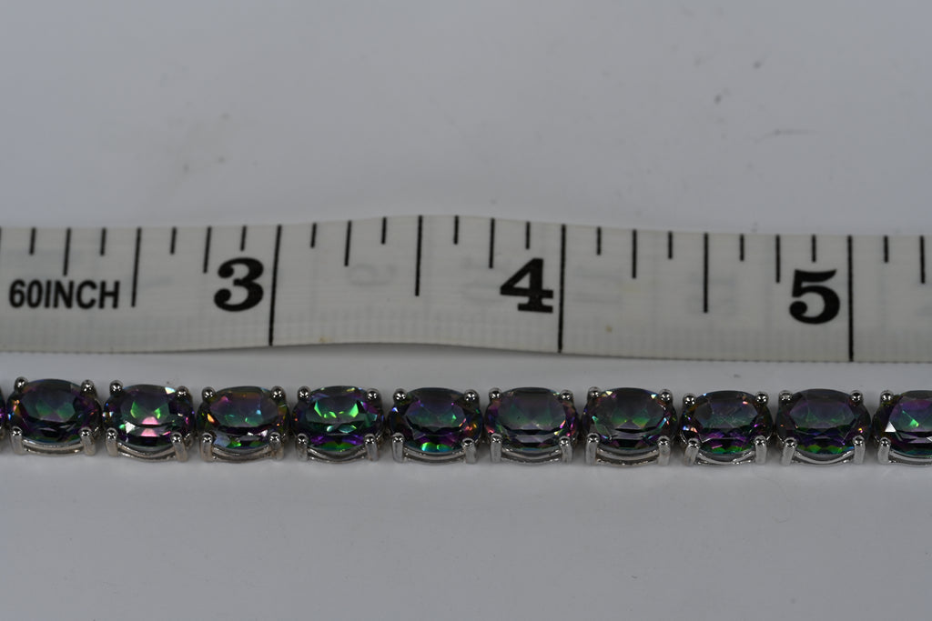 Sterling Silver Mystic Topaz Bracelet