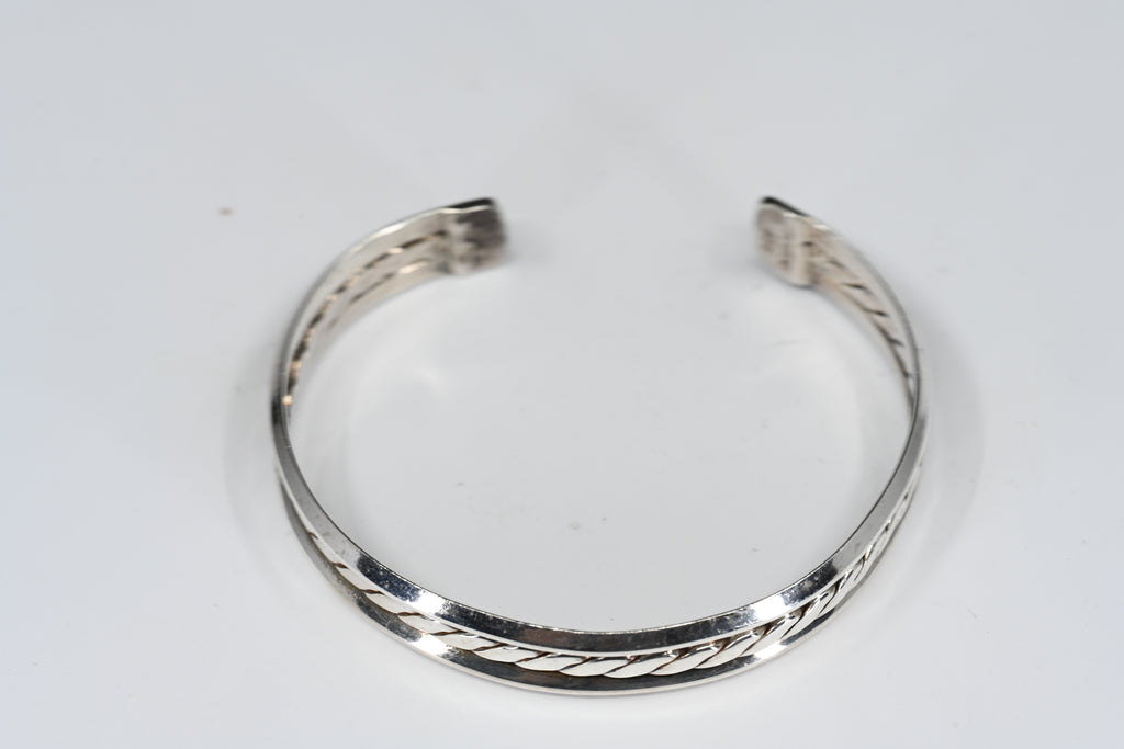 Sterling Silver Navajo-Style Cuff Bracelet