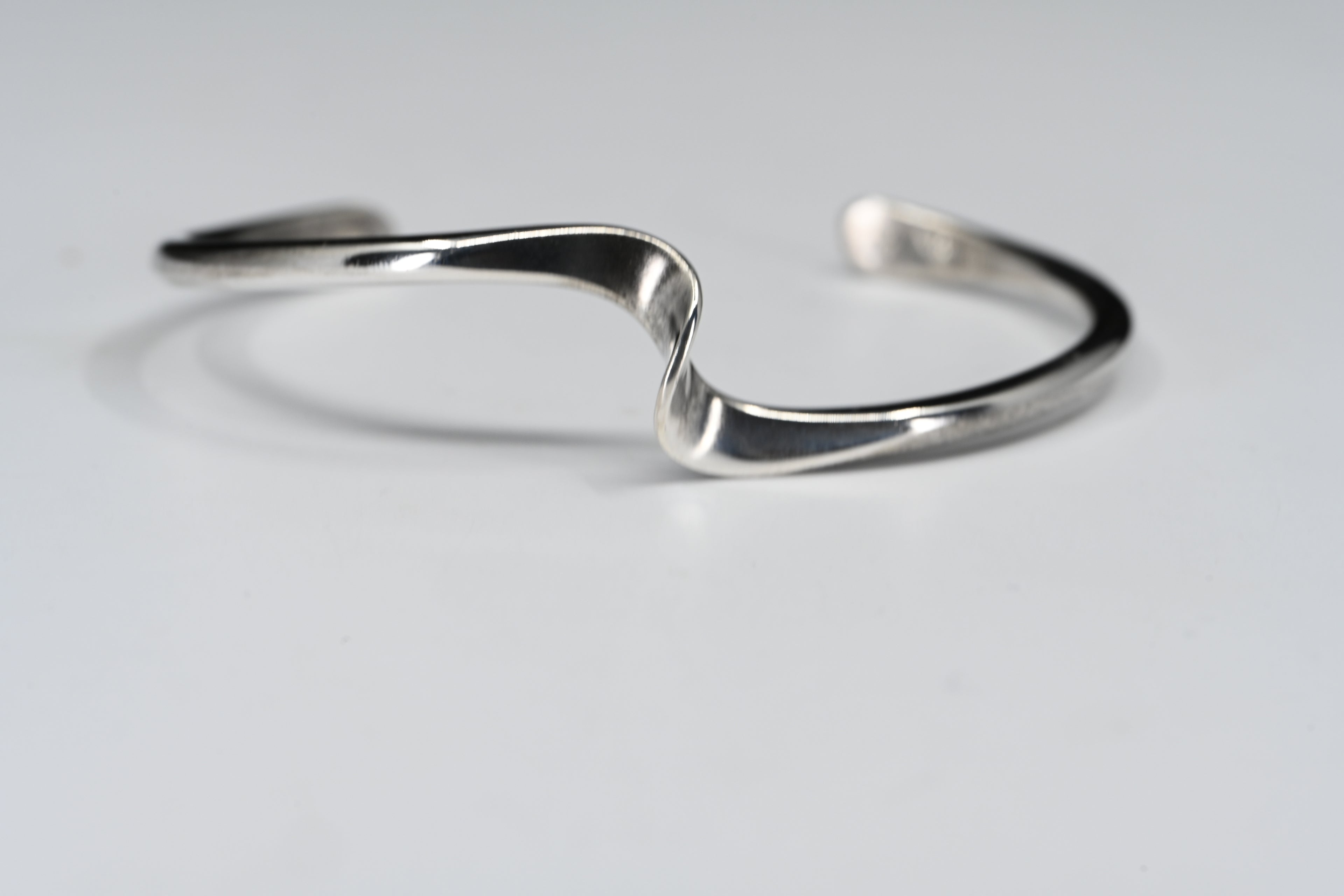 Sterling Silver Wave Cuff Bracelet