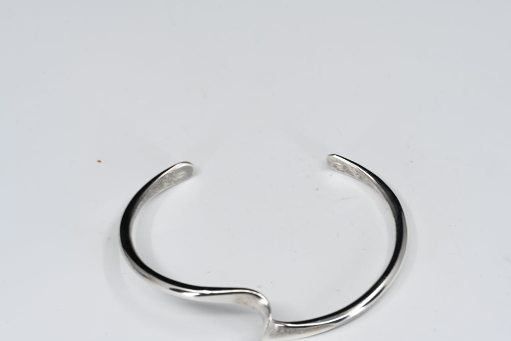 Sterling Silver Wave Cuff Bracelet