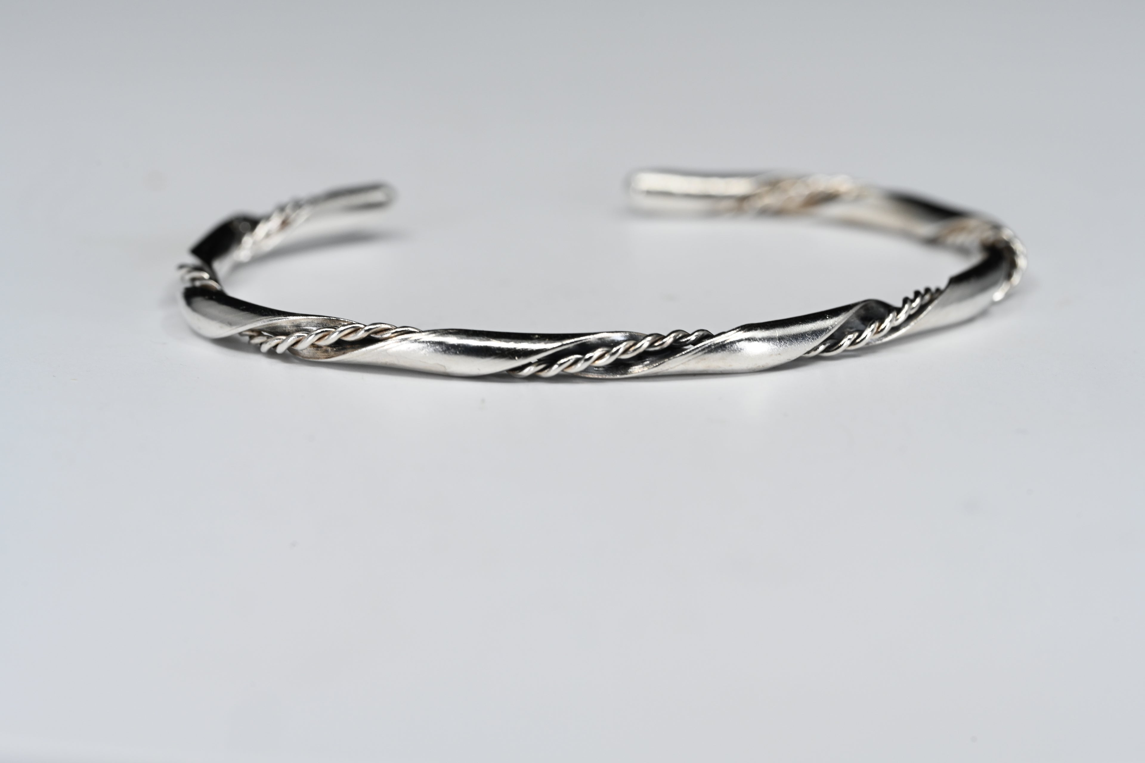 Sterling Silver Twister Cuff Bracelet