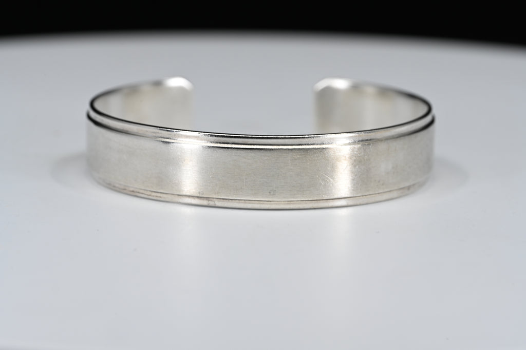 Sterling Silver Plain Cuff Bracelet