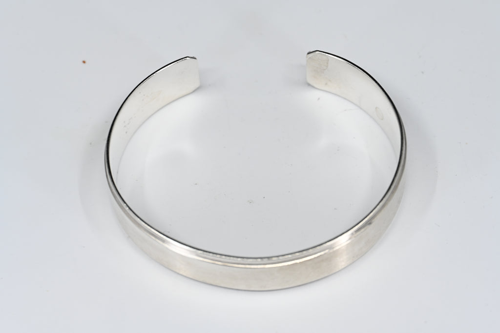 Sterling Silver Plain Cuff Bracelet