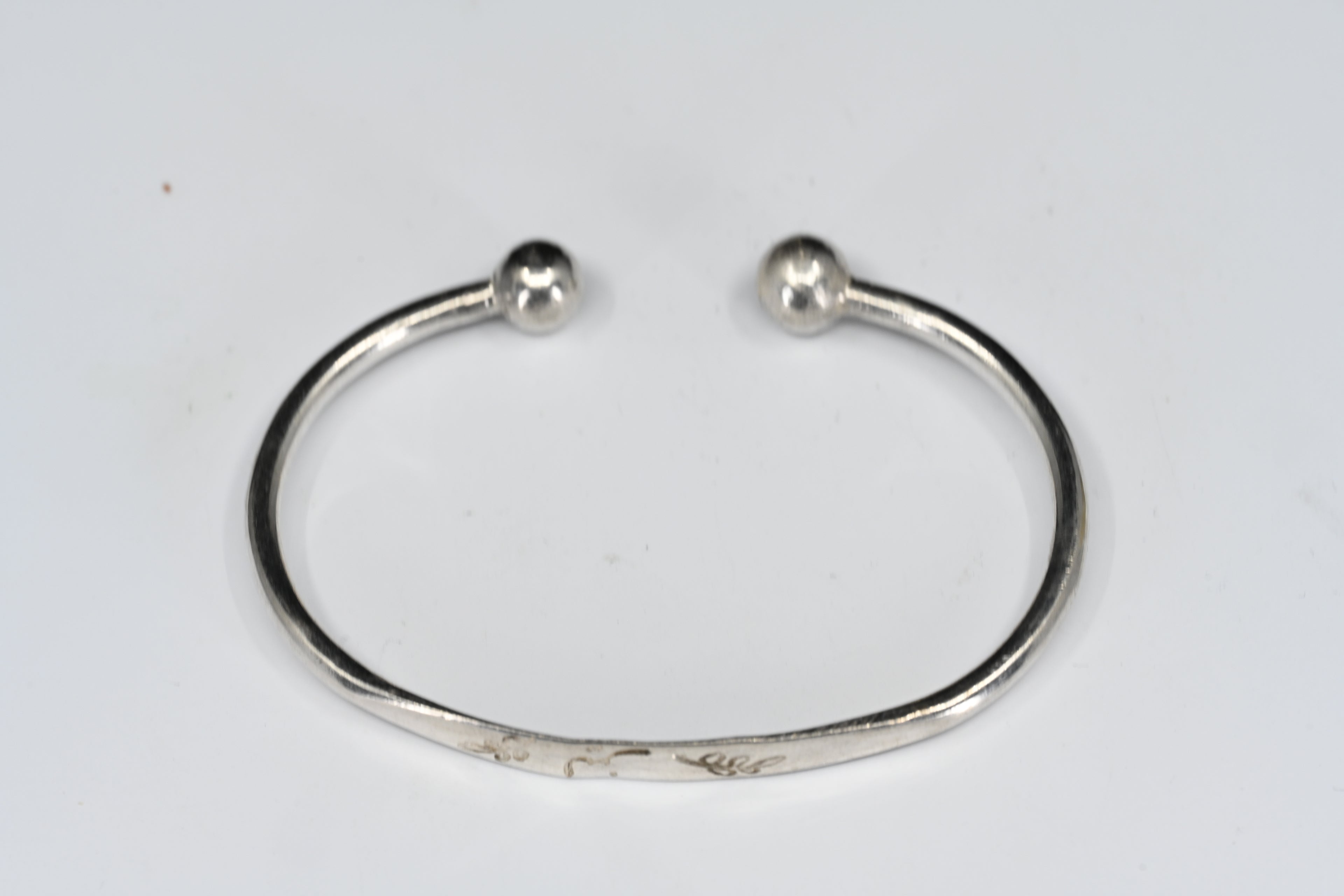 Sterling Silver Floral Cuff Bracelet