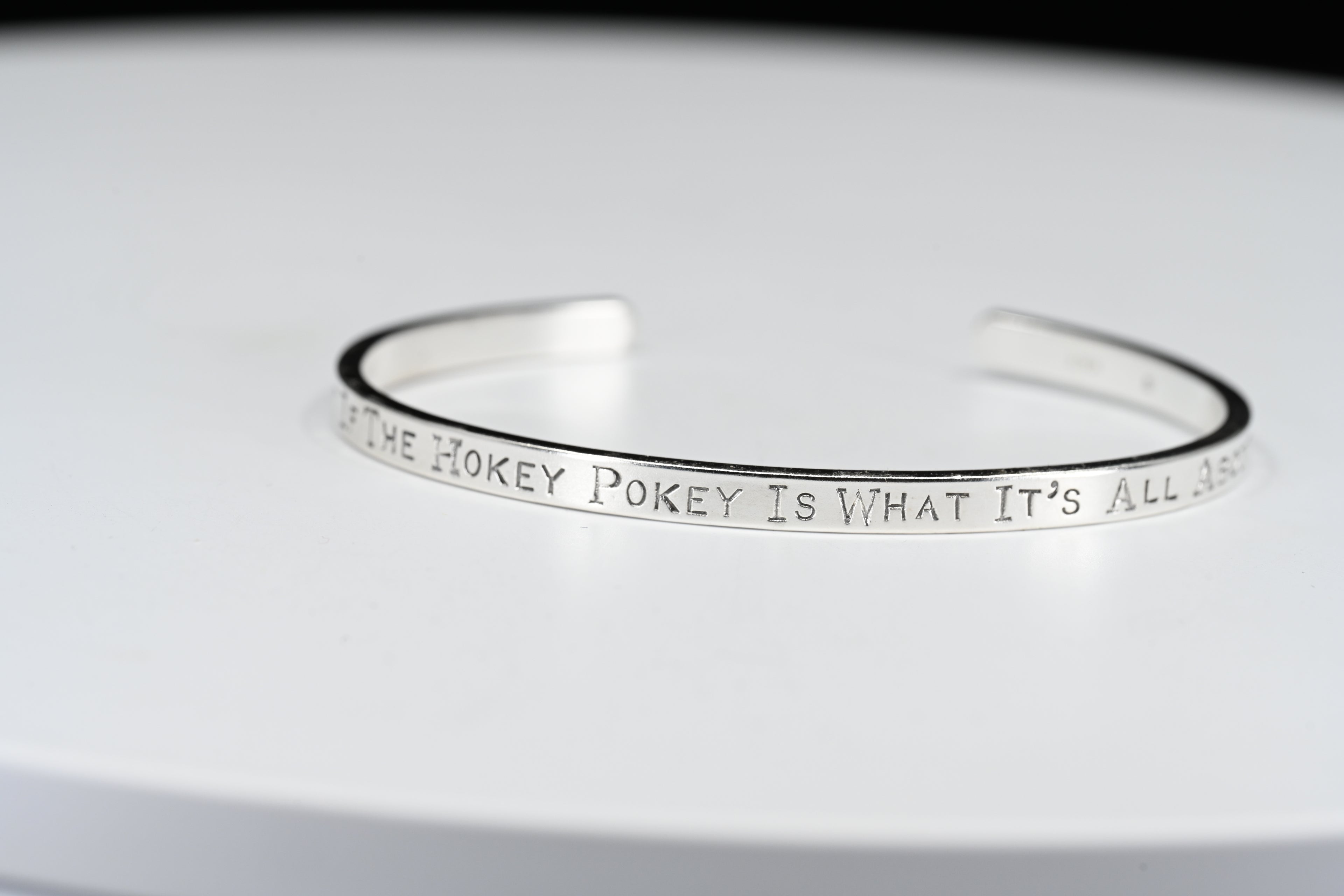Sterling Silver Hokey Pokey Cuff Bracelet