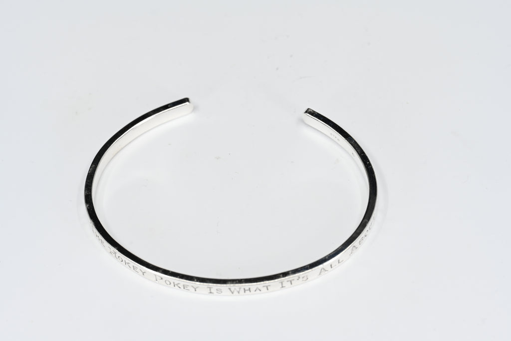 Sterling Silver Hokey Pokey Cuff Bracelet