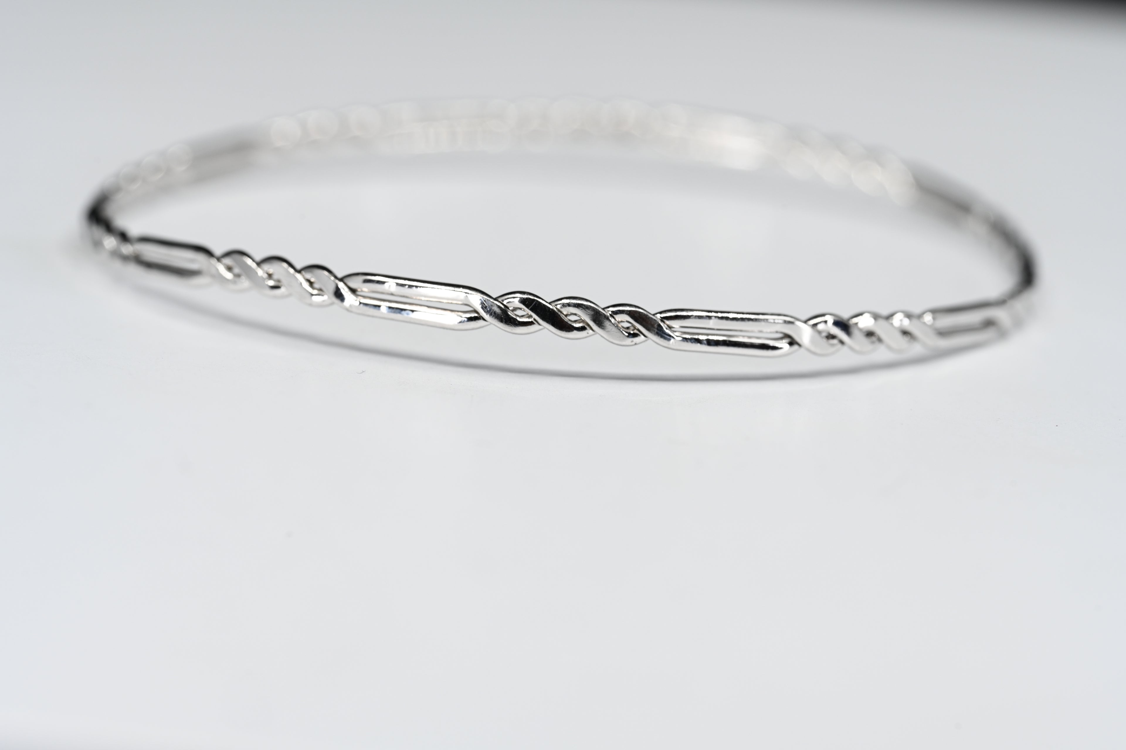 Sterling Silver Twisted Bangle Bracelet