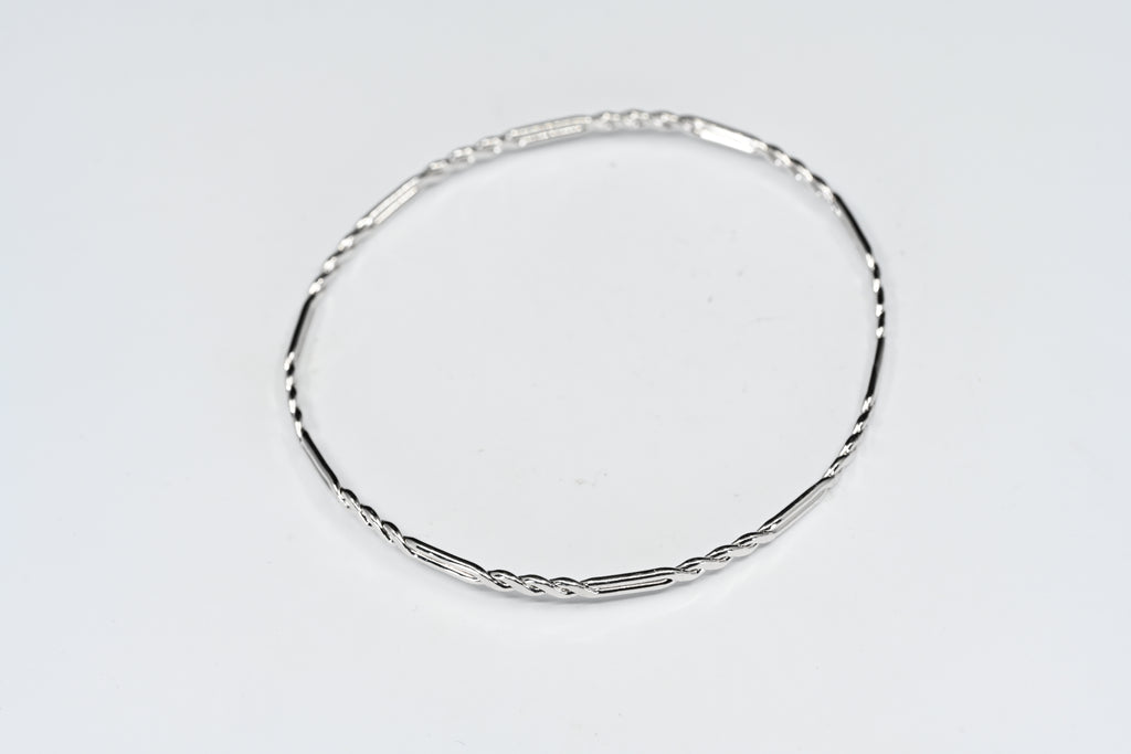Sterling Silver Twisted Bangle Bracelet