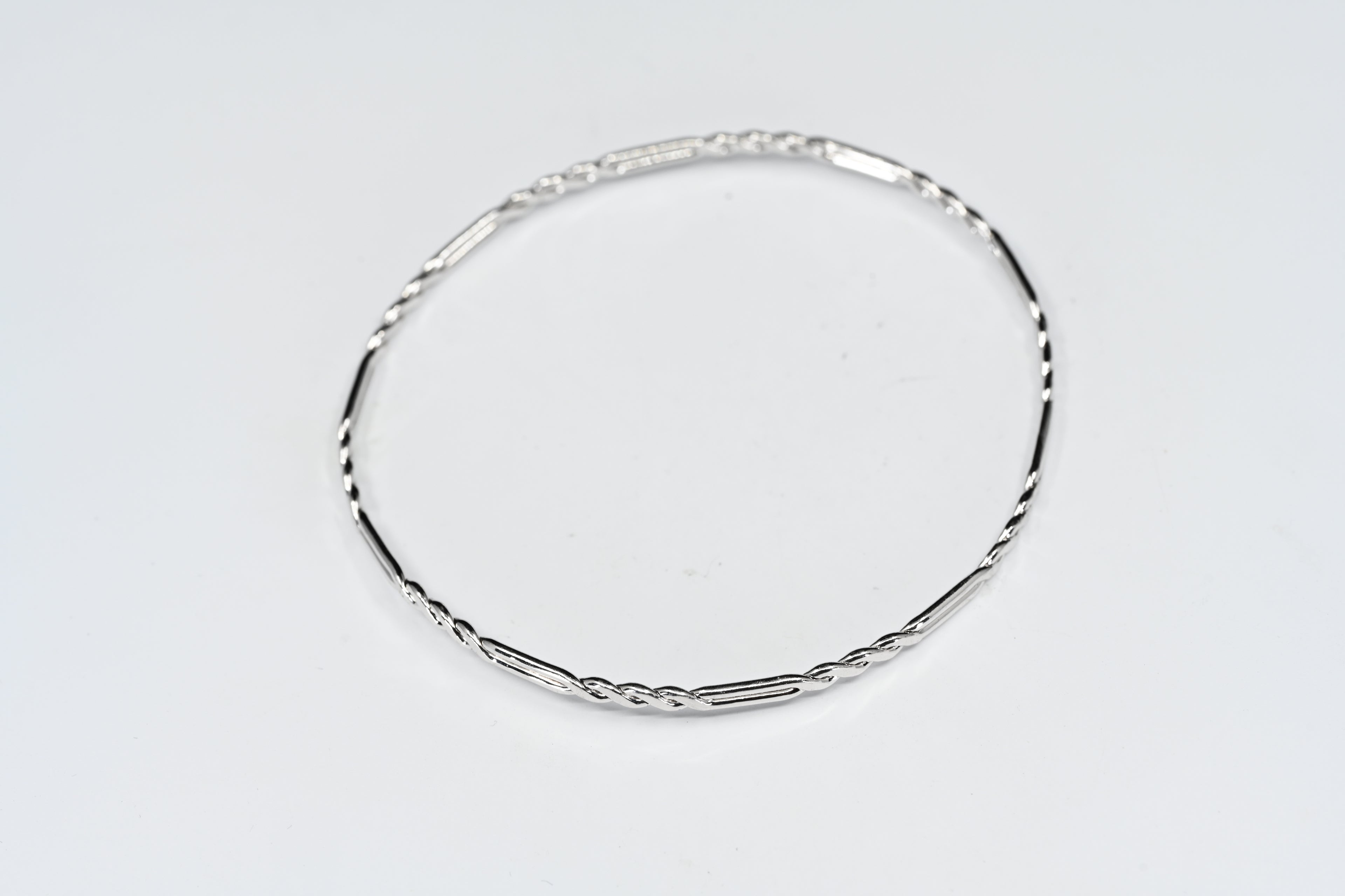 Sterling Silver Twisted Bangle Bracelet