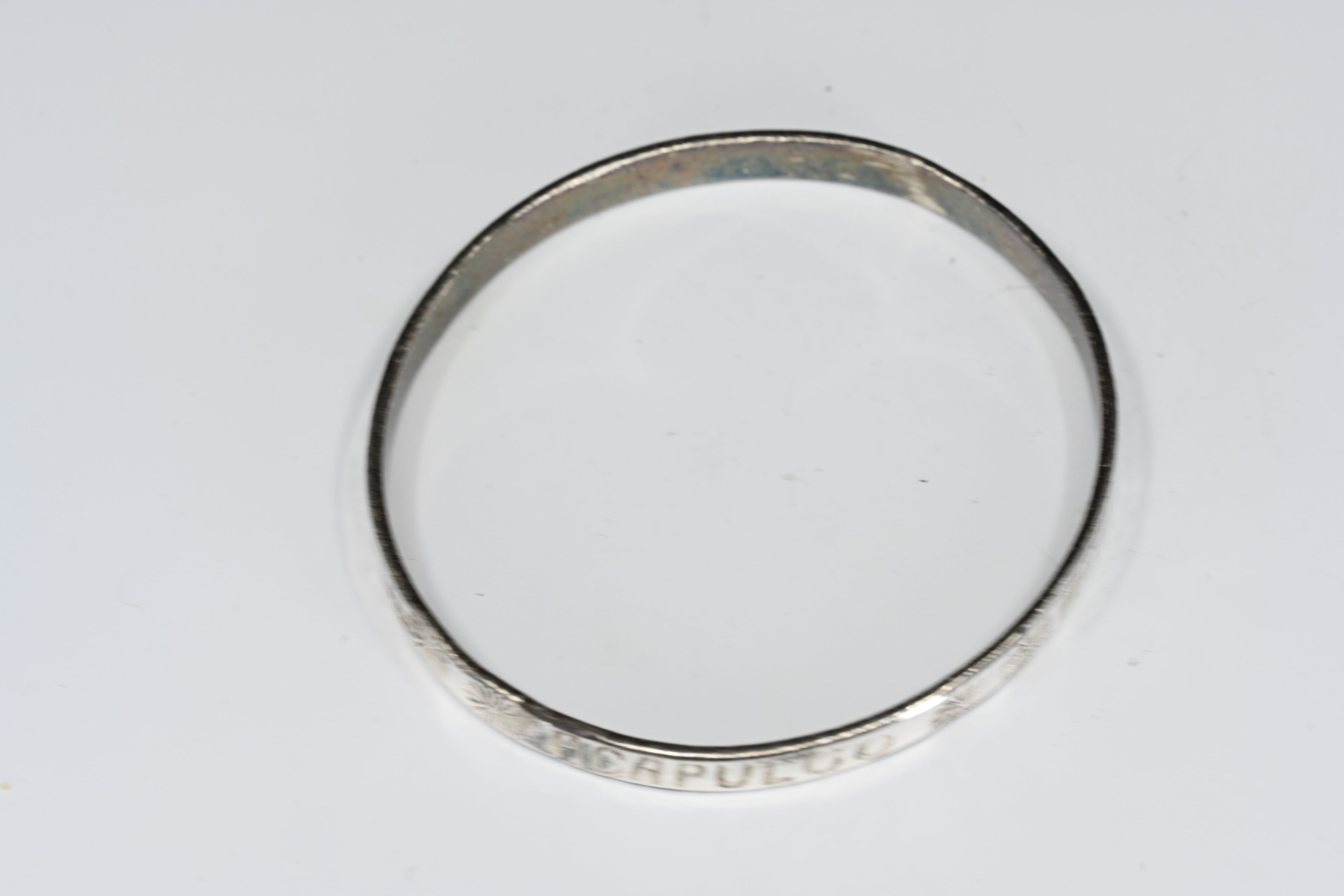 Sterling Silver  "ACAPULCO" and Stylized Star Bangle Bracelet