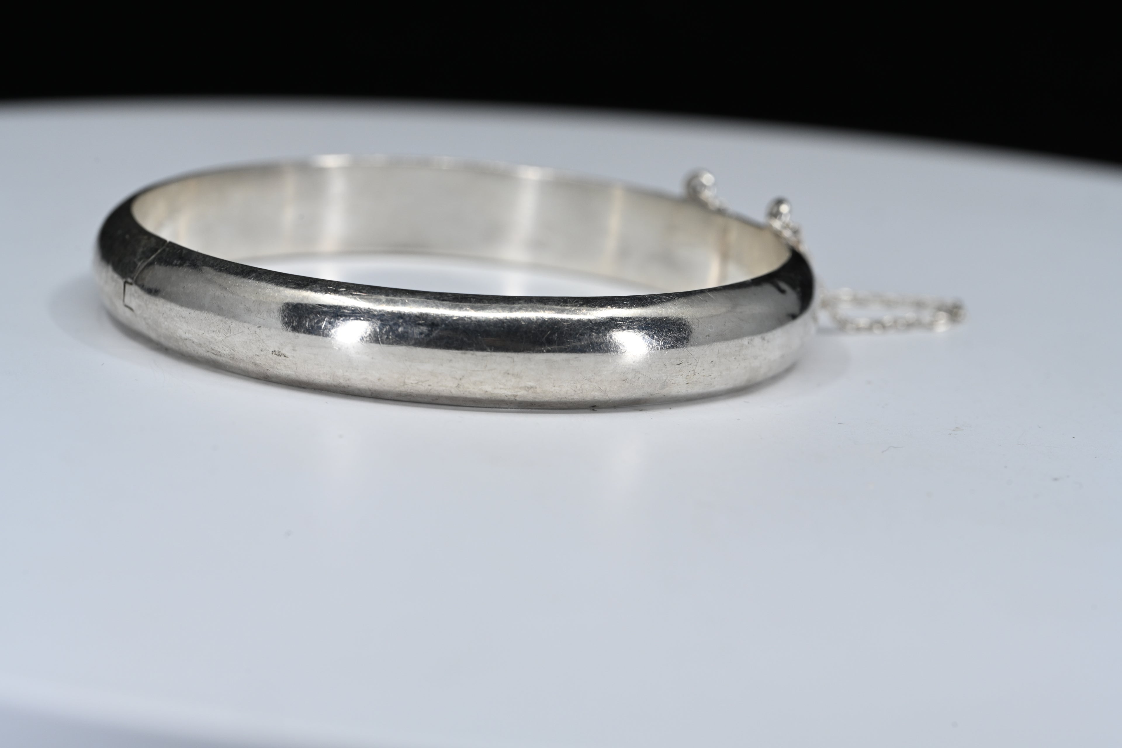 Sterling Silver Hinged Bracelet