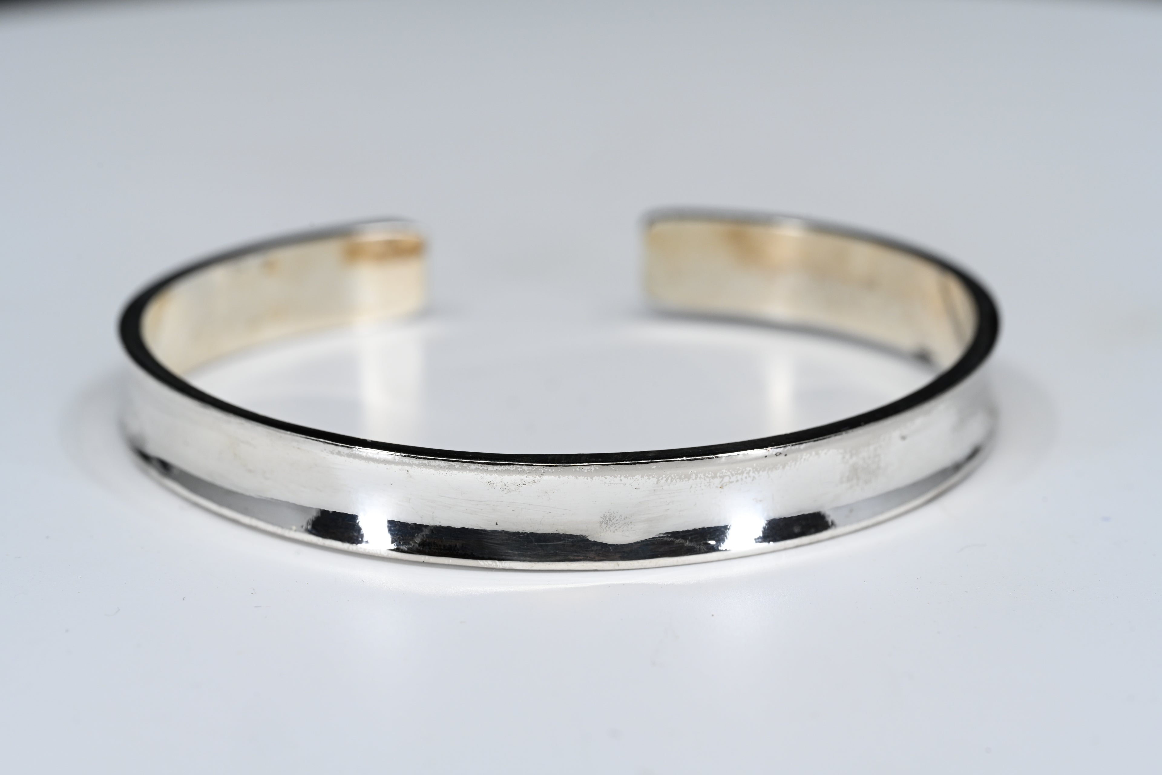 Concave Sterling Silver Cuff Bracelet