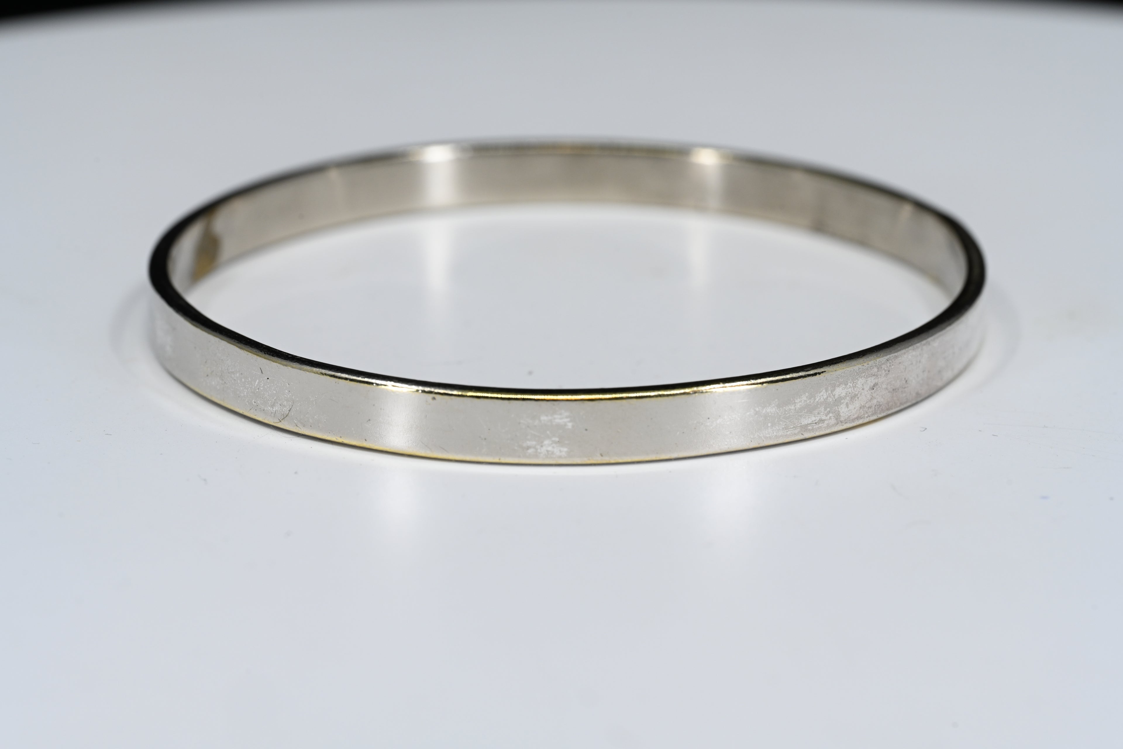 Sterling Silver Flat Bangle