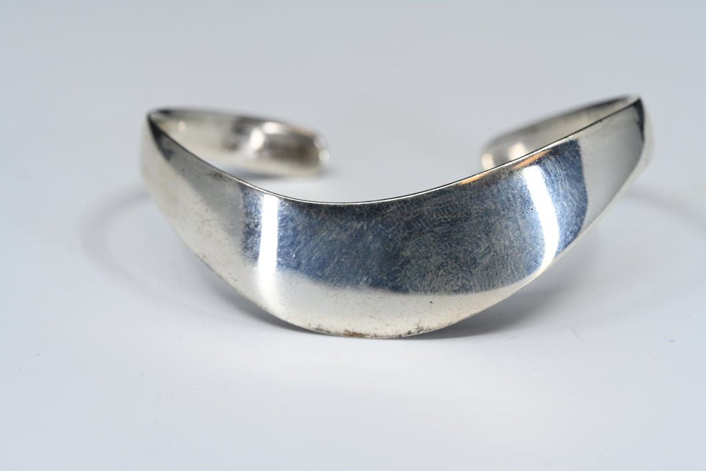 Sterling Silver Wave Cuff Bracelet