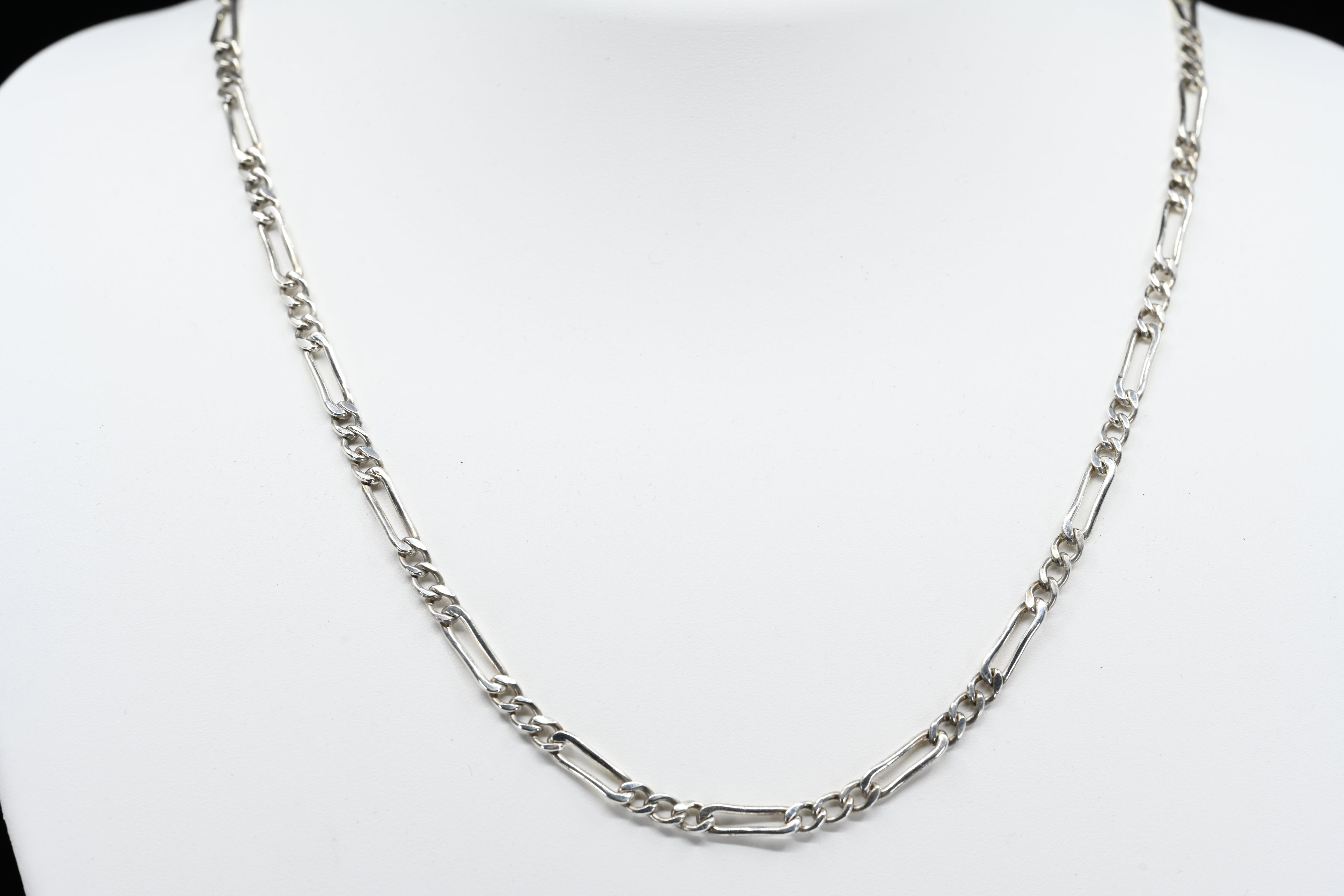 Sterling Silver Figaro Chain