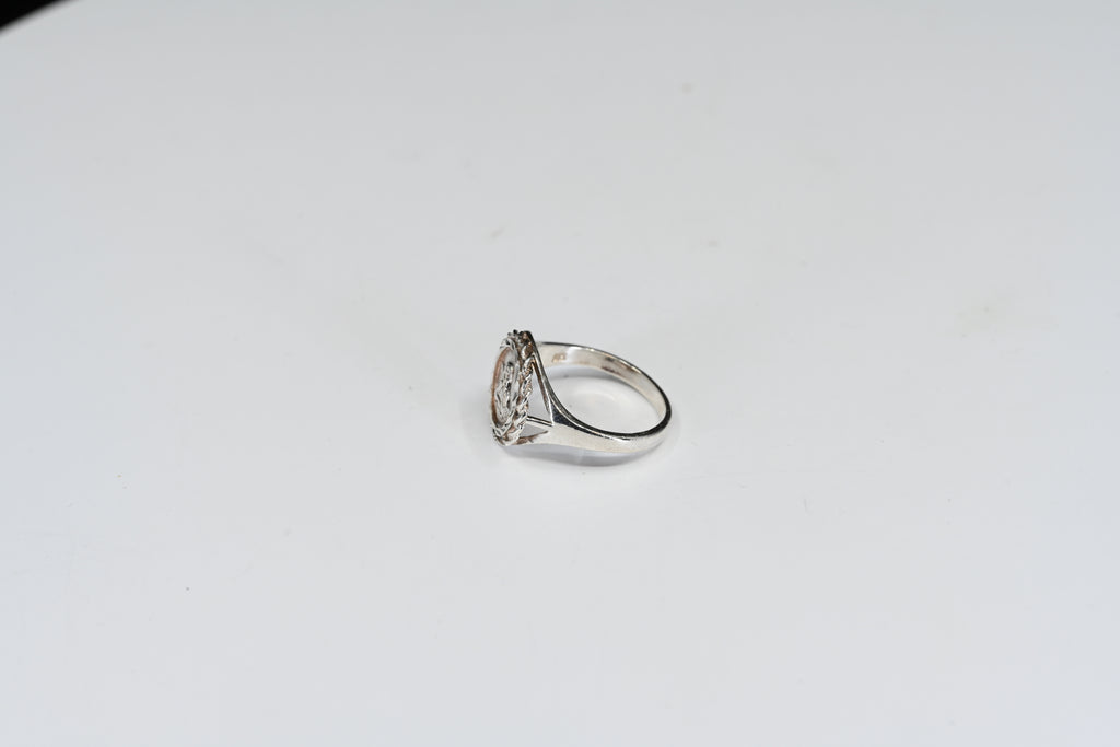 Sterling Silver Cherub Signet Ring
