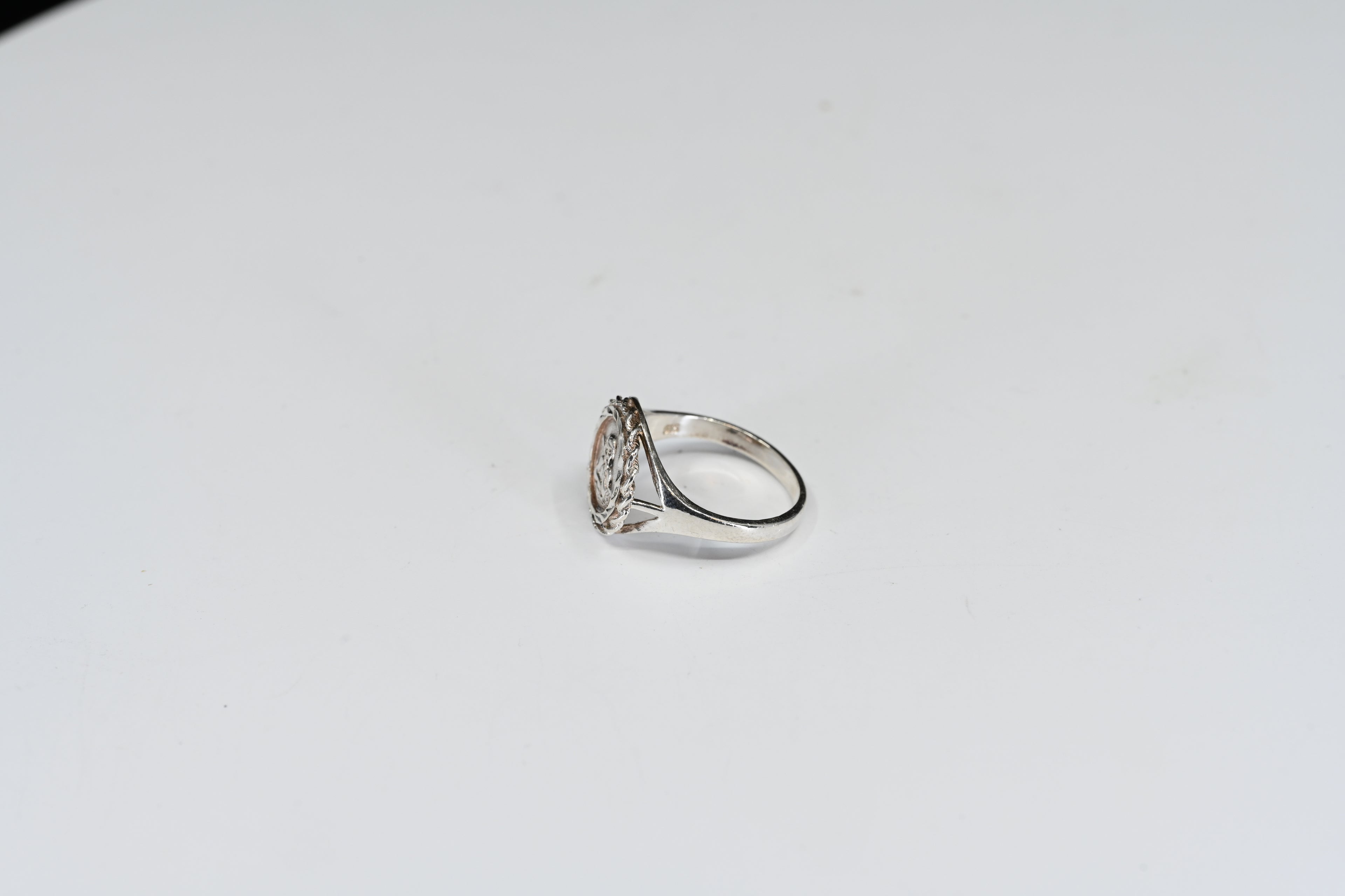 Sterling Silver Cherub Signet Ring