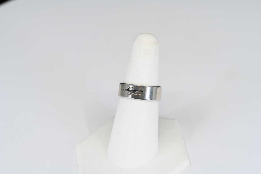 Sterling Silver Abstract Band Ring