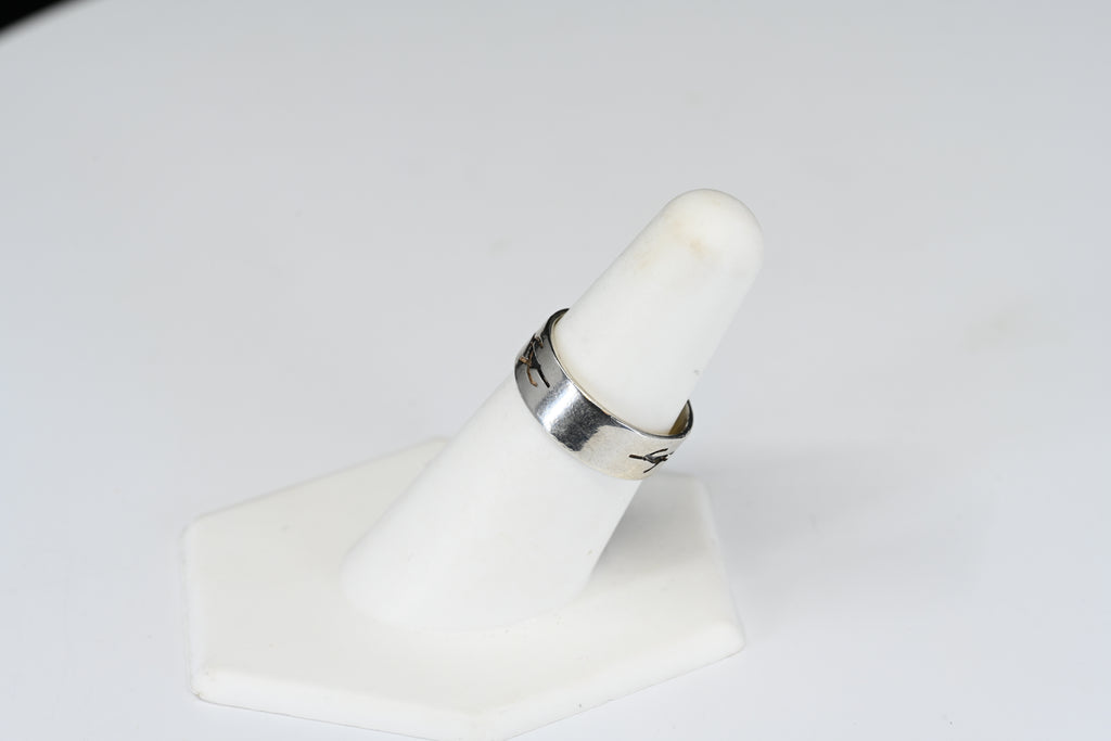 Sterling Silver Abstract Band Ring
