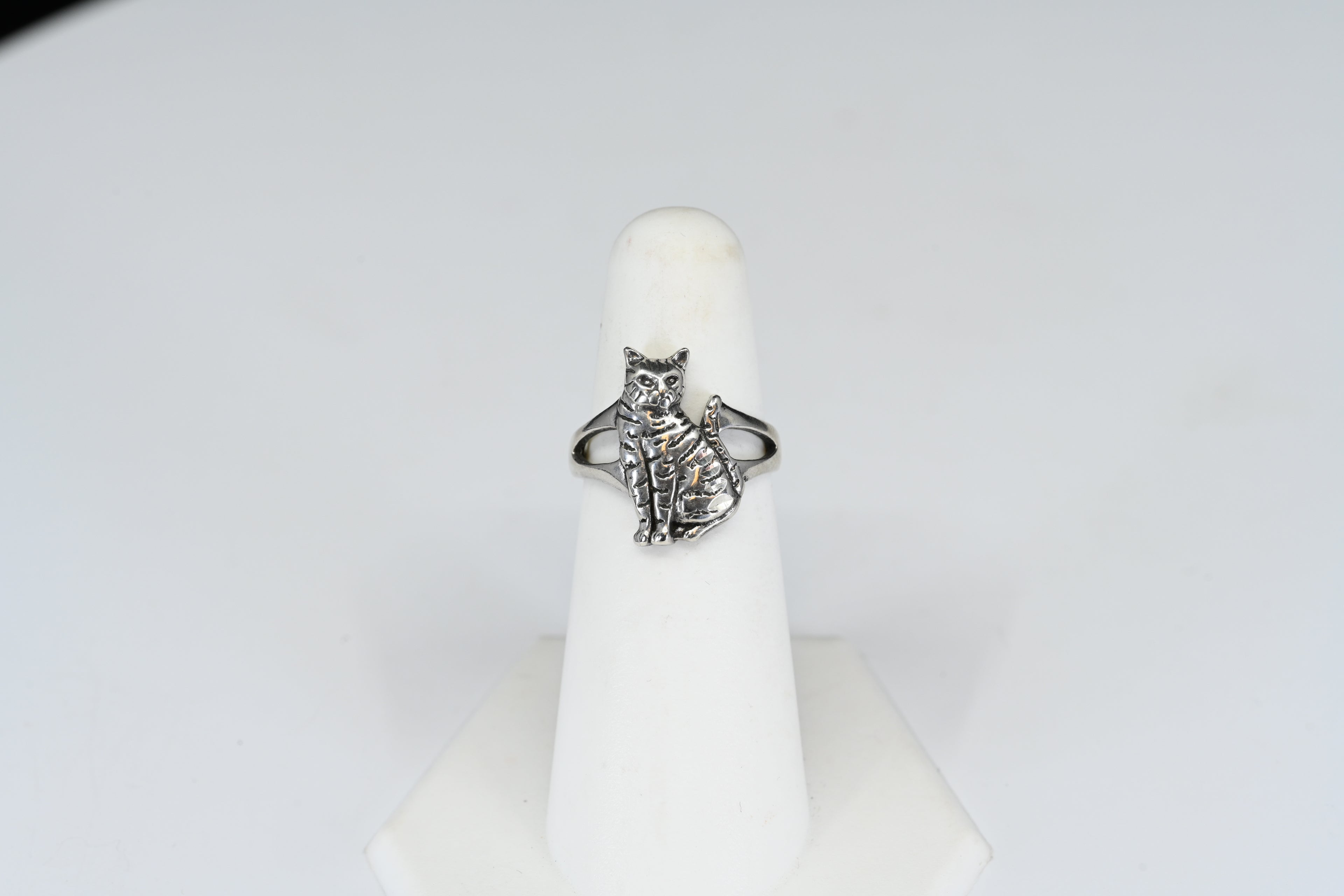 Sterling Silver Cat Ring