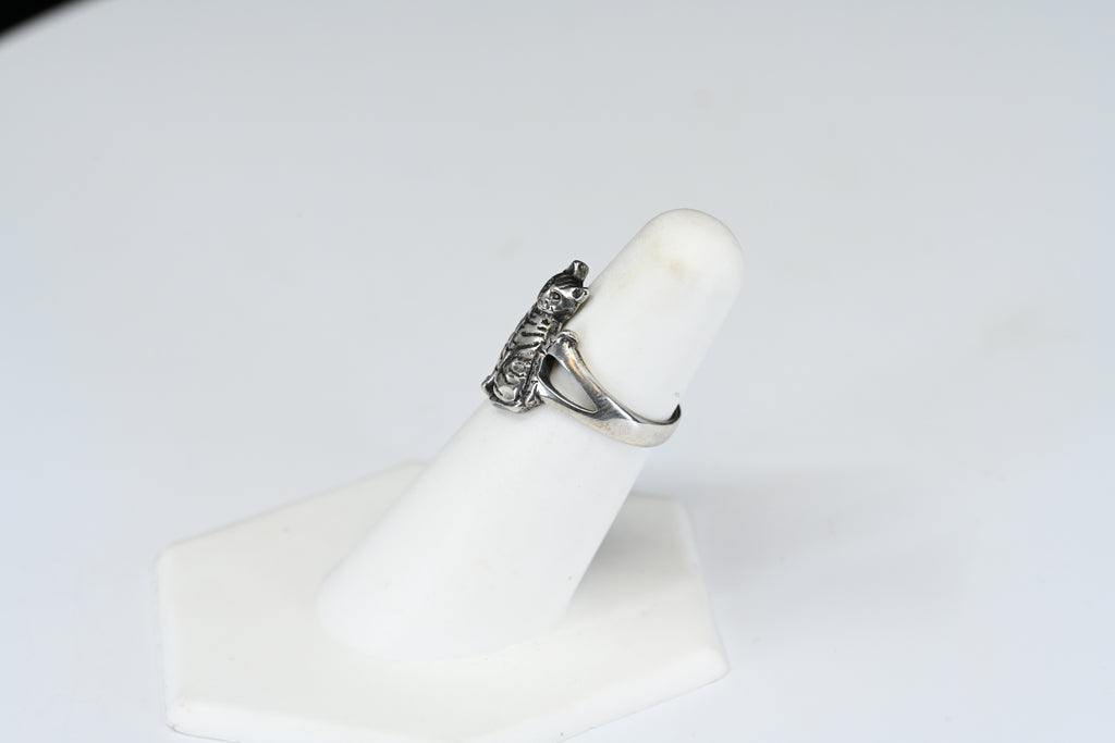 Sterling Silver Cat Ring