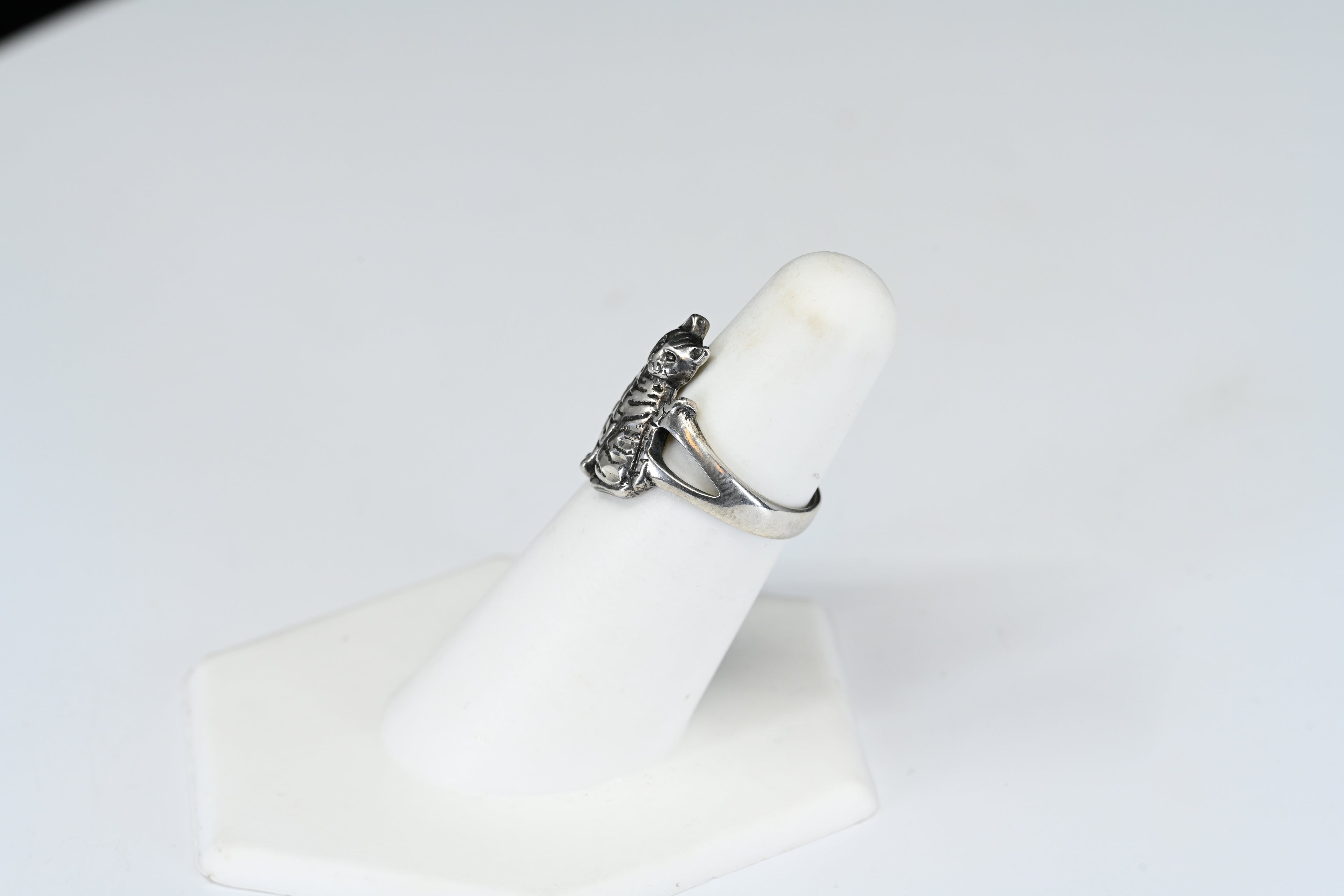 Sterling Silver Cat Ring