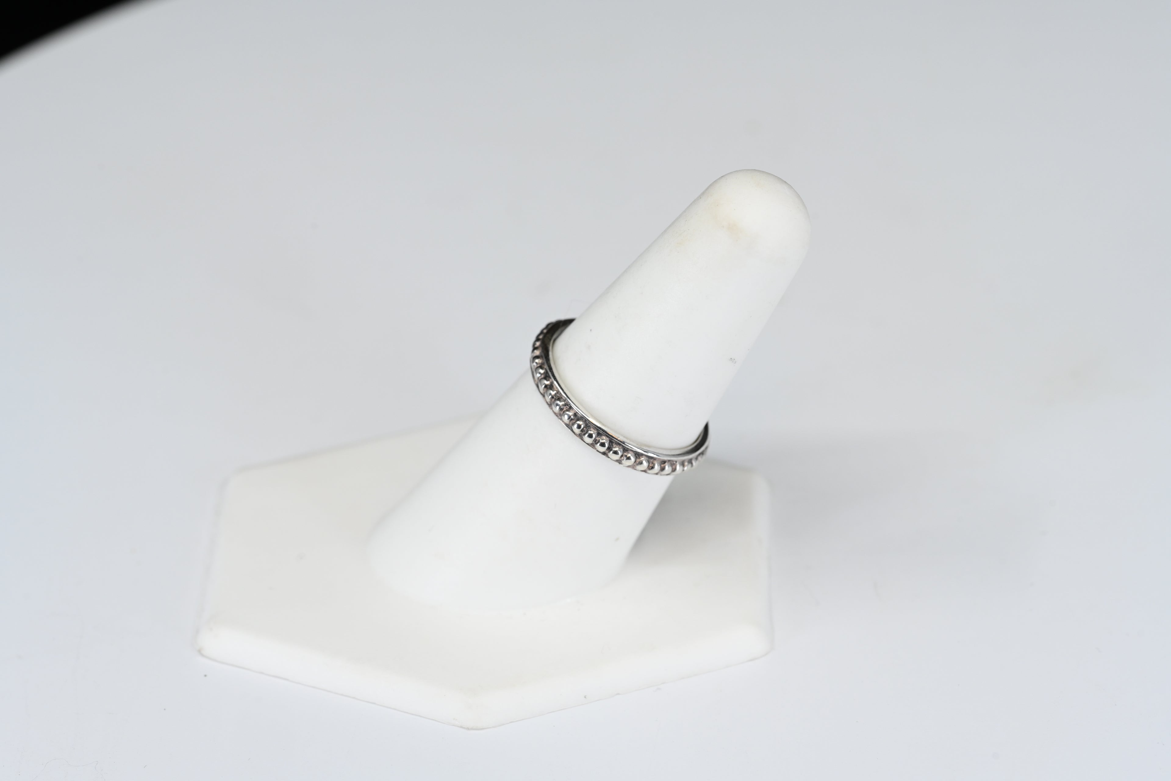 Sterling Silver Studded Band Ring