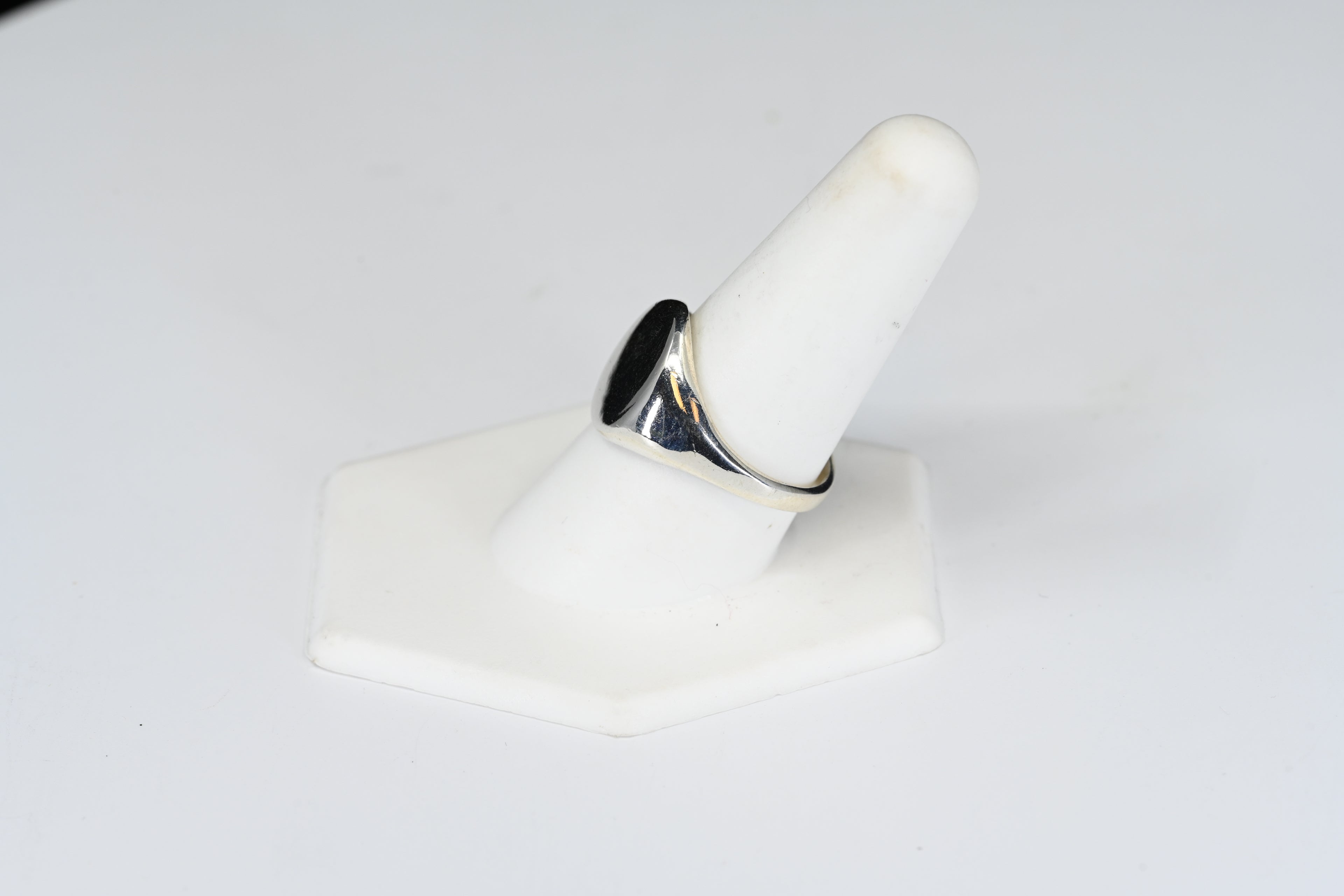 Sterling Silver Round Signet Ring
