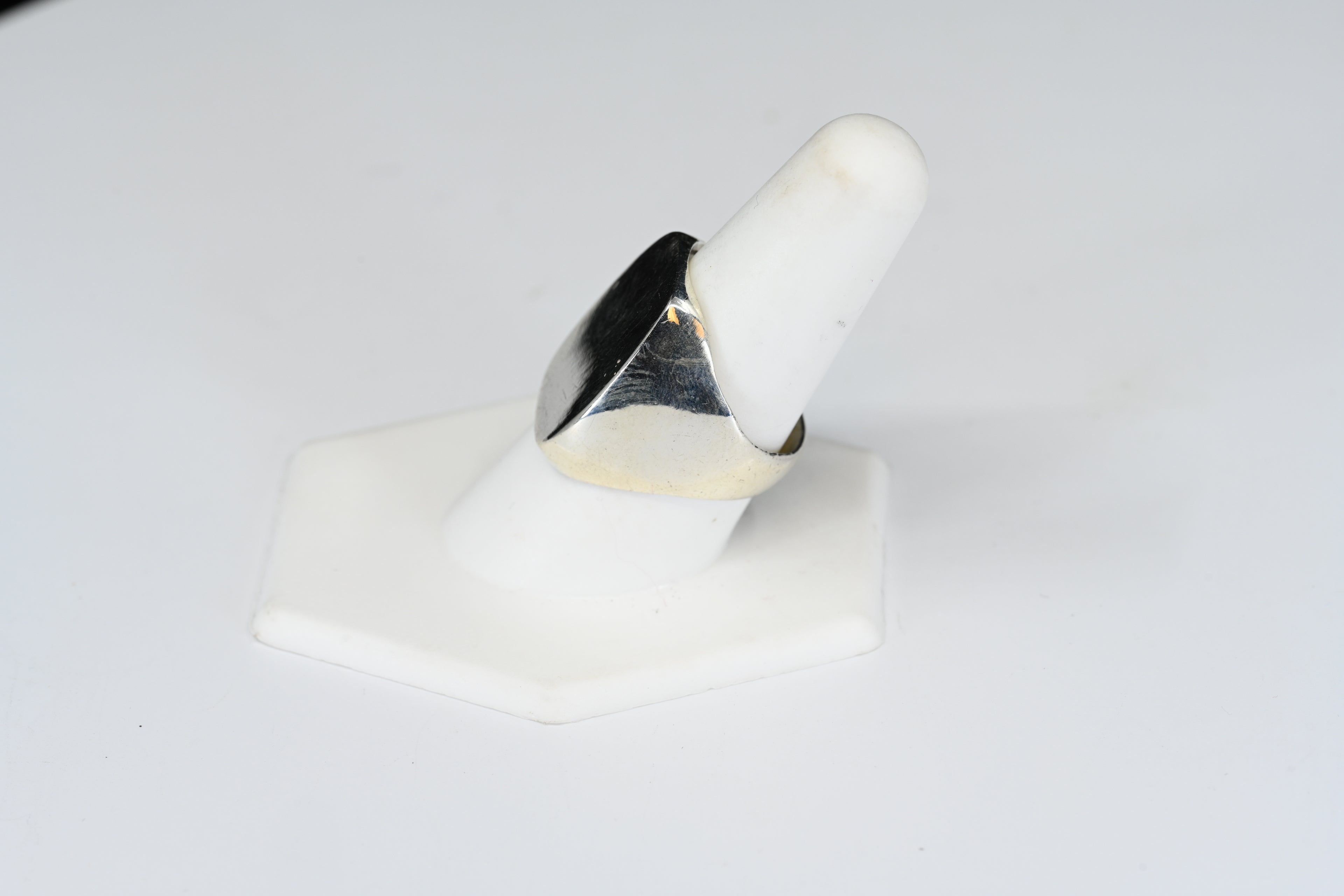 Sterling Silver Cushion Signet Ring