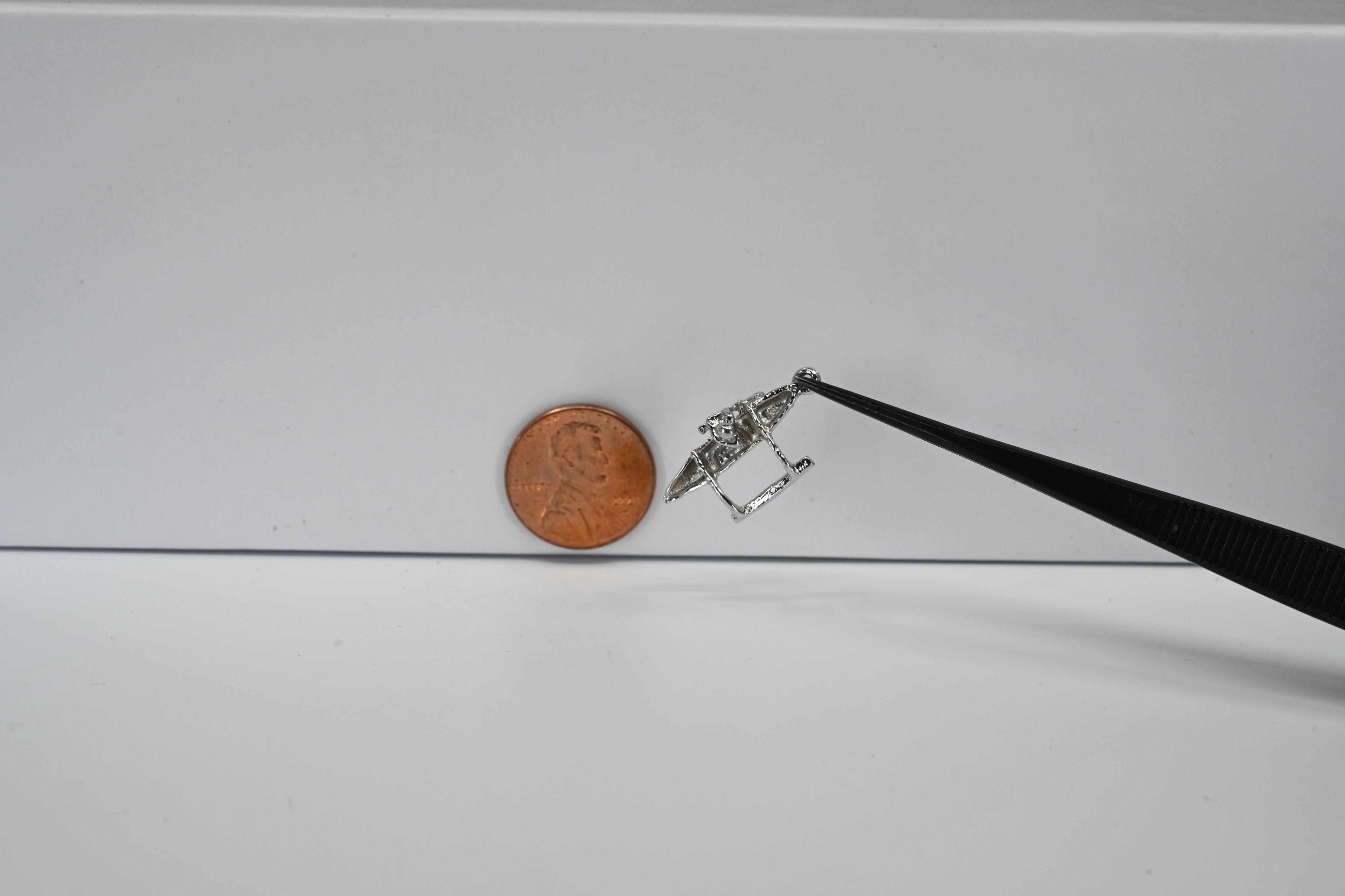 Sterling Silver Man On Canoe Charm