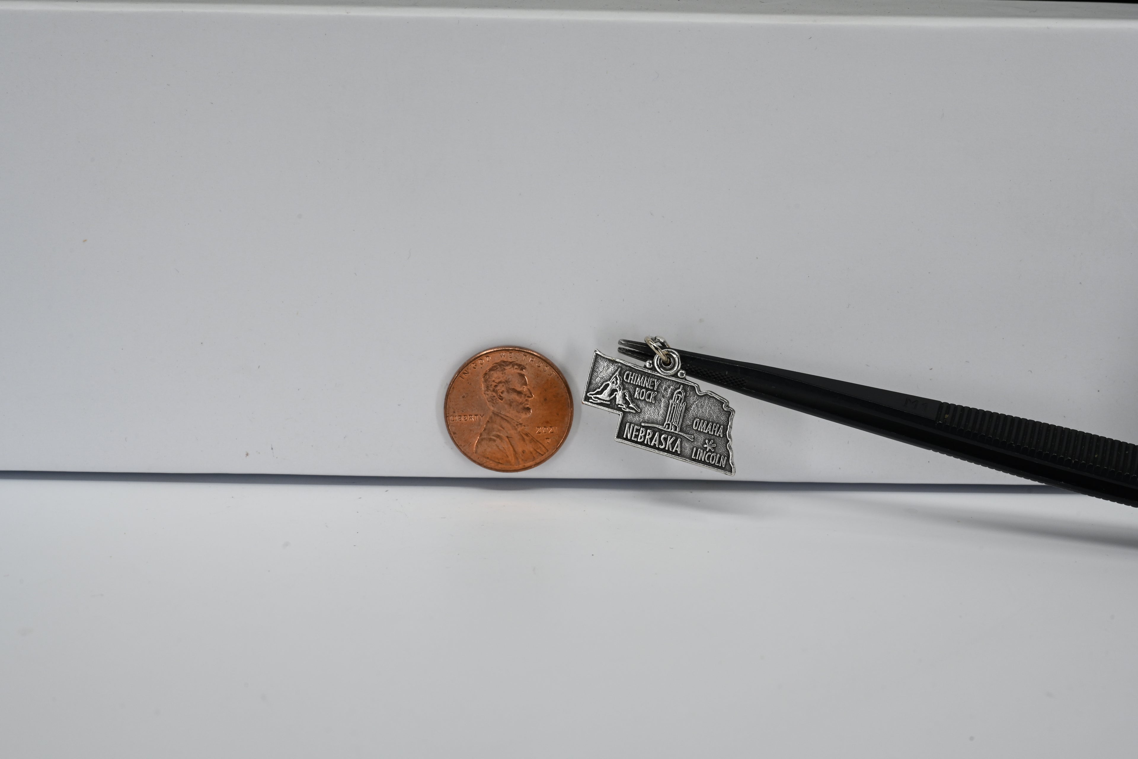 Sterling Silver Nebraska State Charm