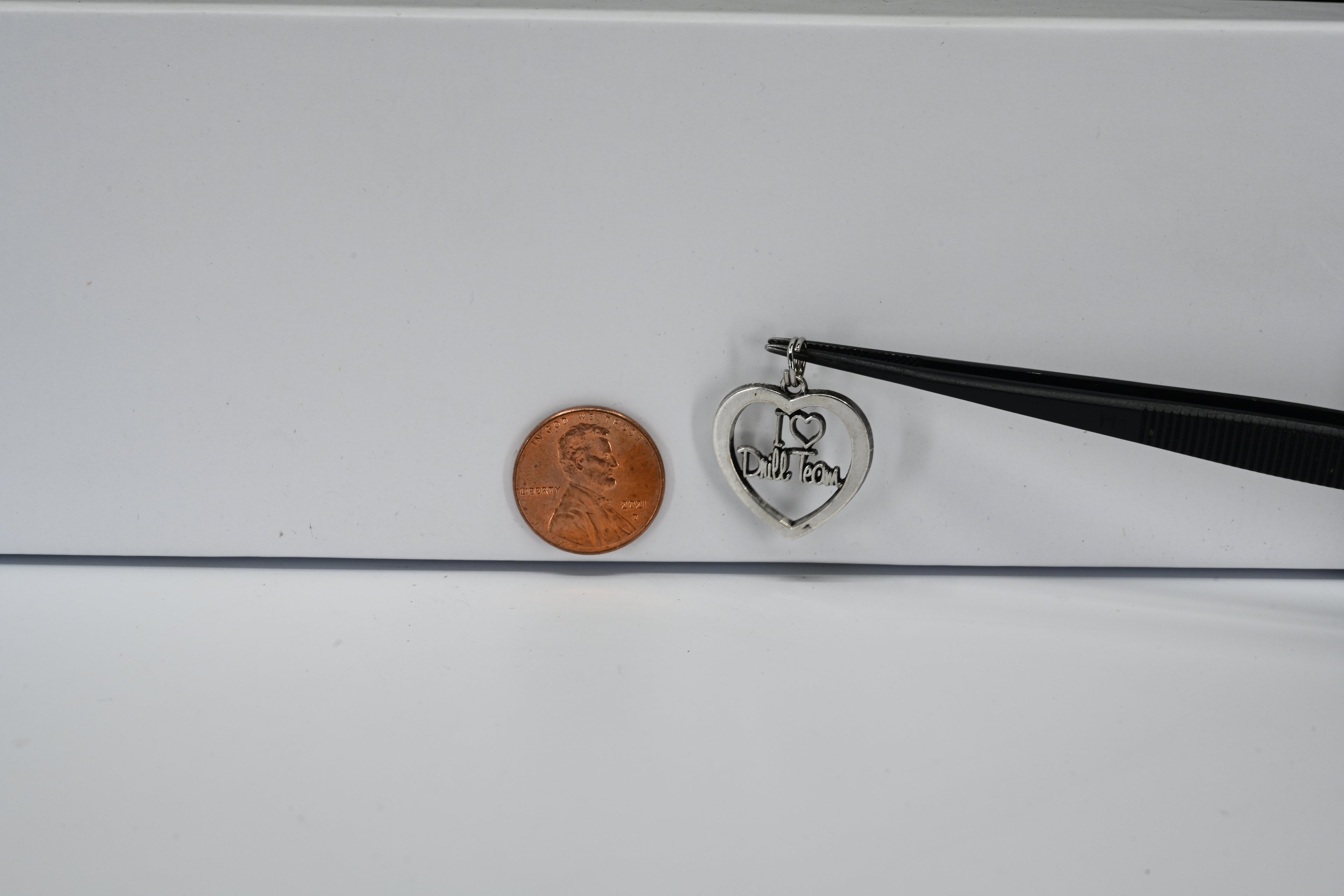 Sterling Silver I Lover Drill Team Heart Charm