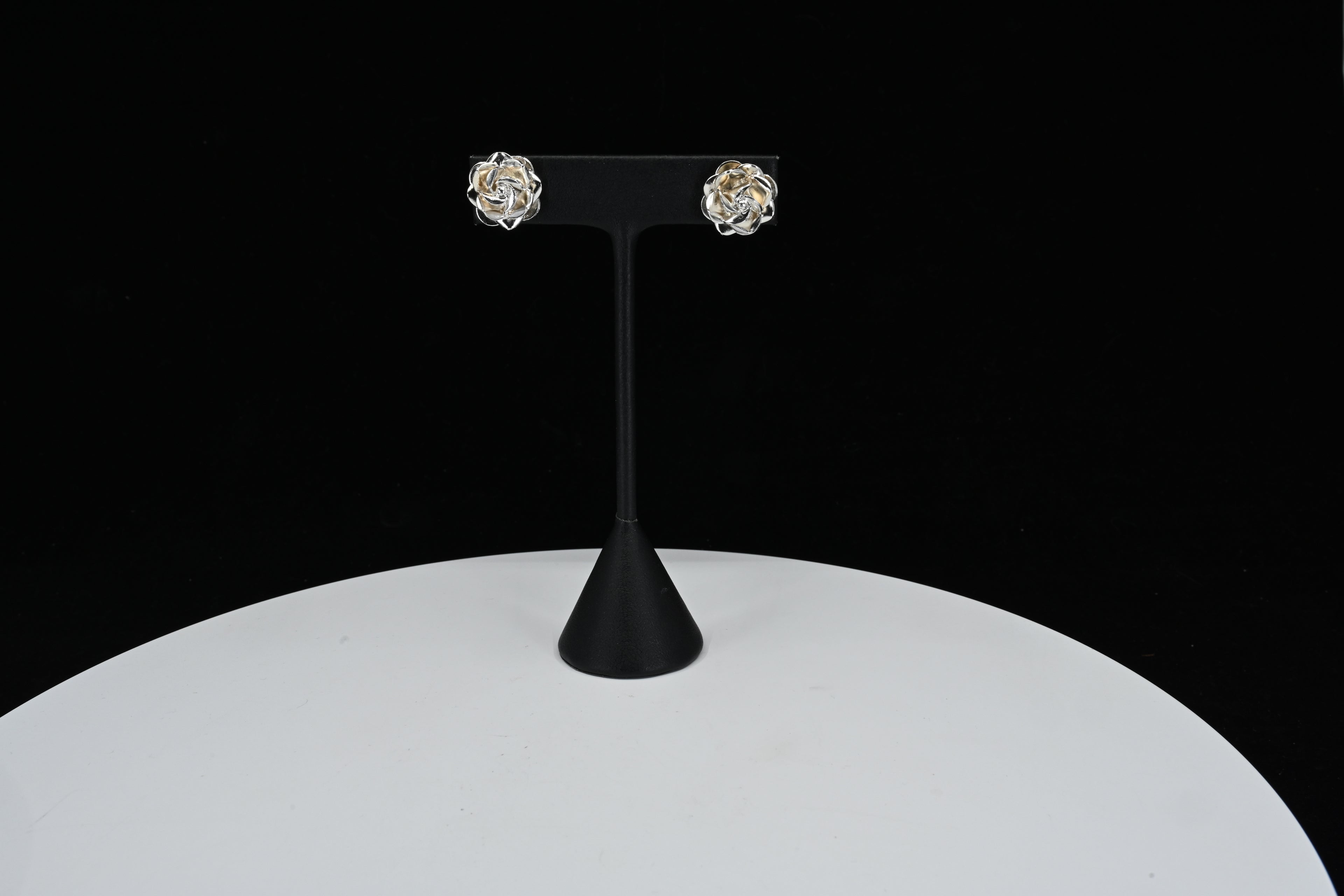 Sterling Silver Flower Stud Earrings