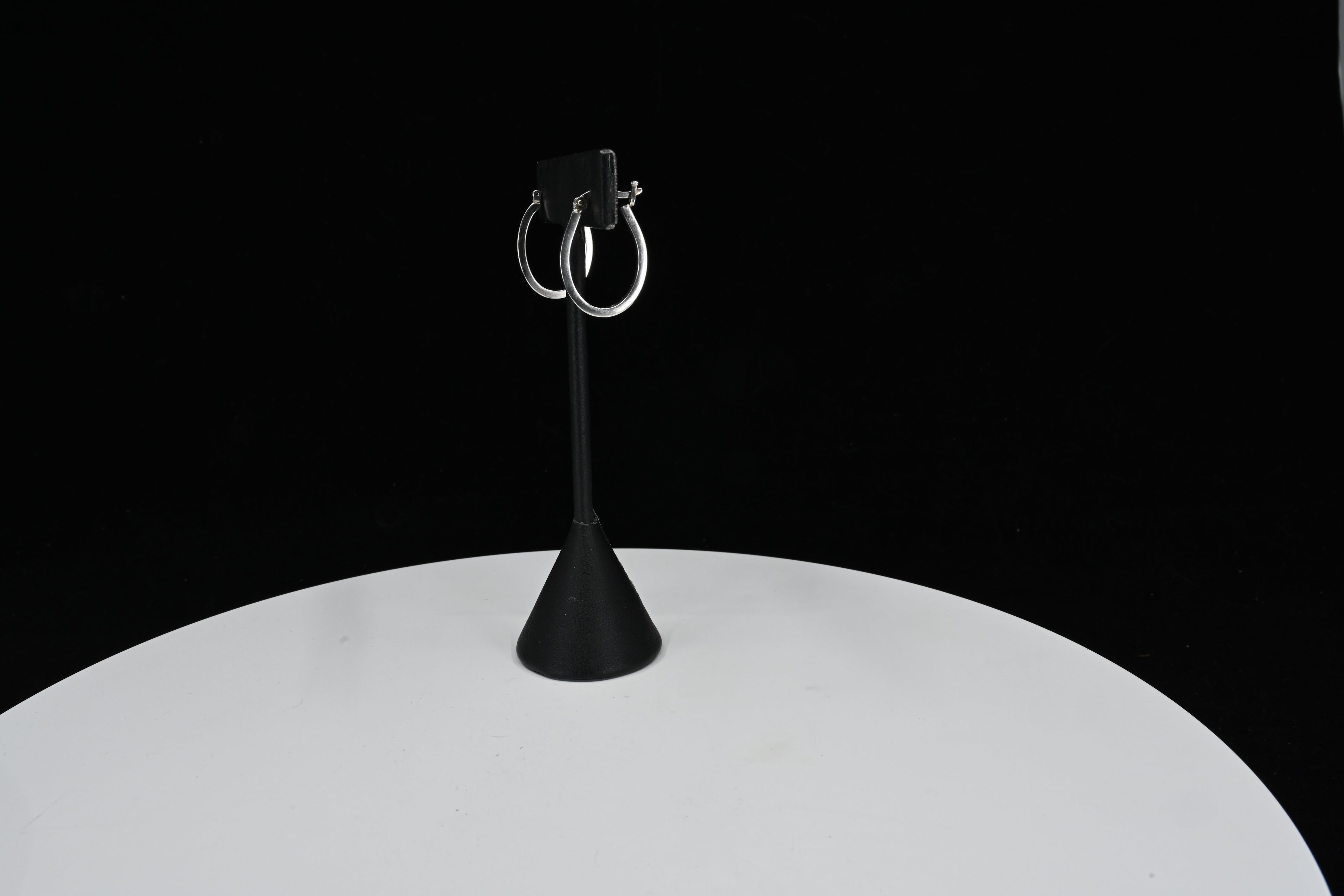 Sterling Silver Horseshoe Shaped Hoop Earrings