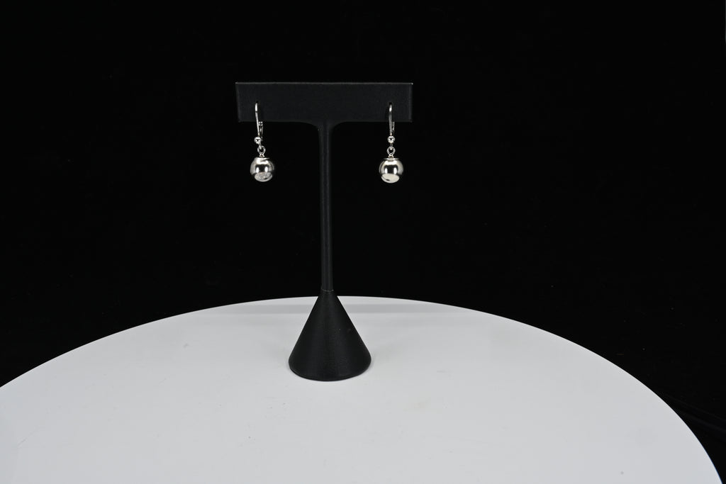Sterling Silver Dangle Ball Earrings